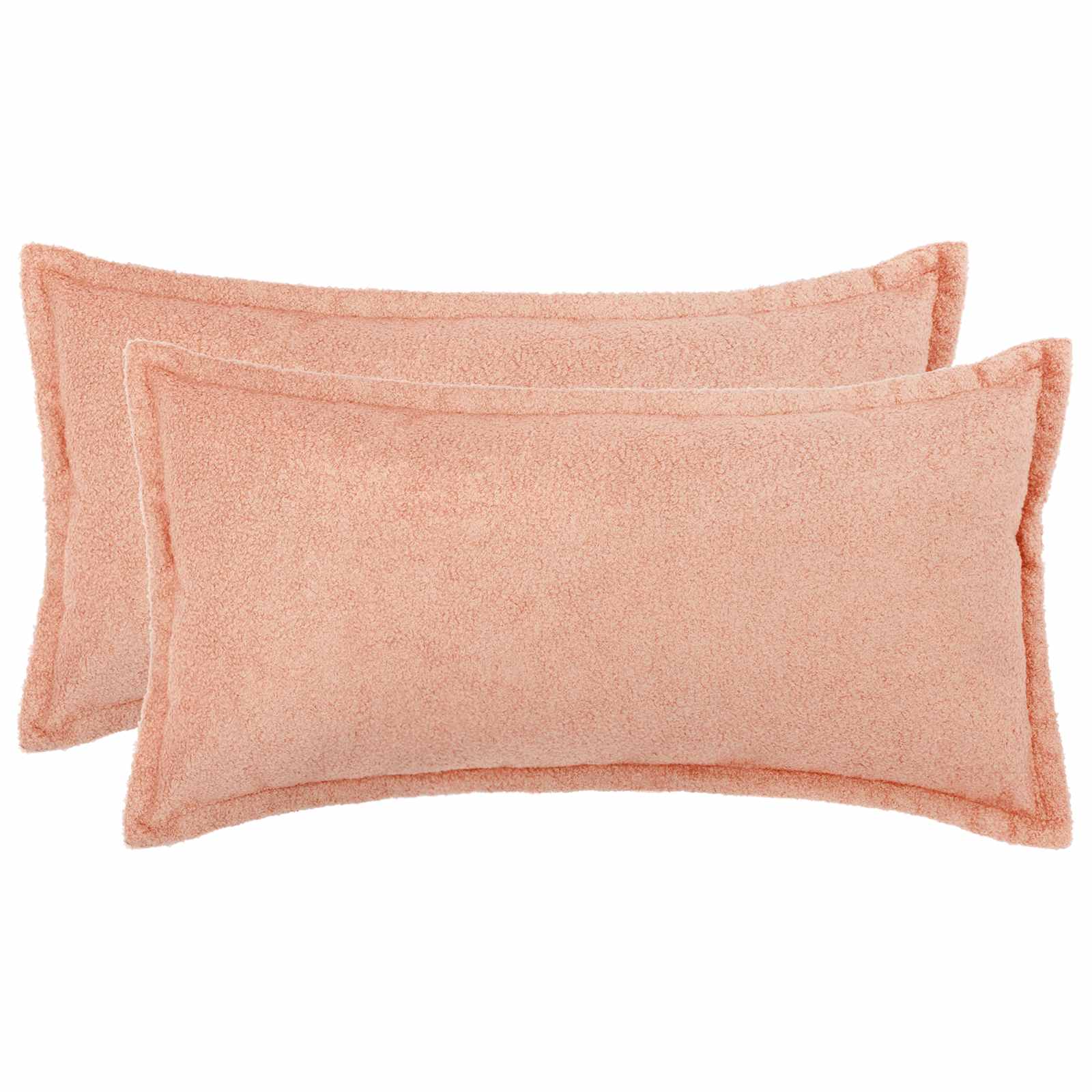 Federa 2 pcs HOUTEN Rosa 40 x 80 cm Bouclé