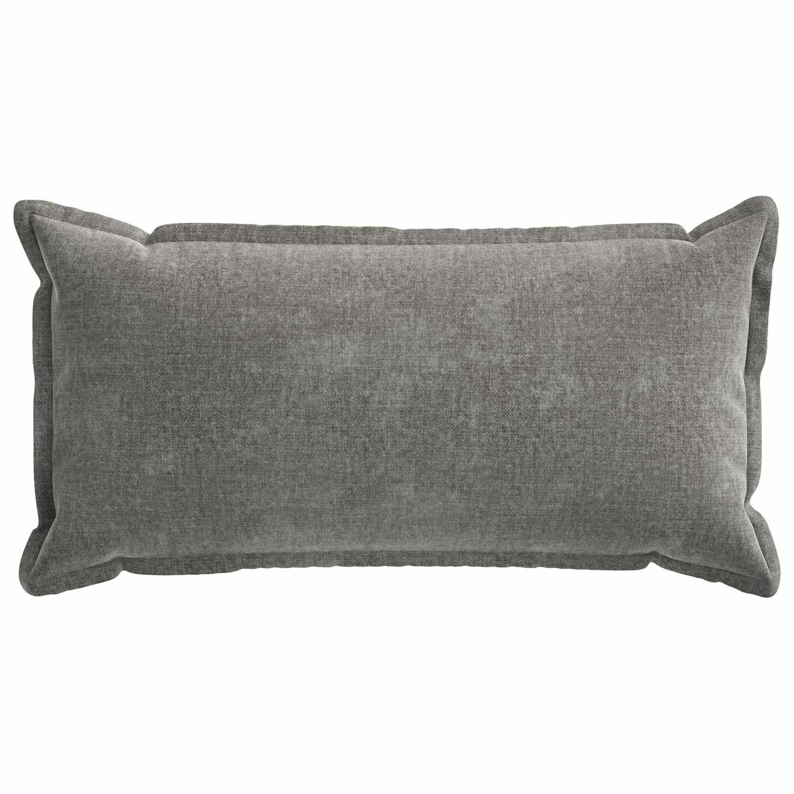 Federa 2 pz HOUTEN Grigio Scuro 40 x 80 cm Tessuto Chenille