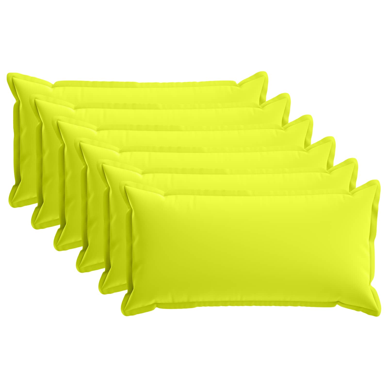 Federa 6 pz HOUTEN Verde brillante. 40 x 80 cm Poliestere