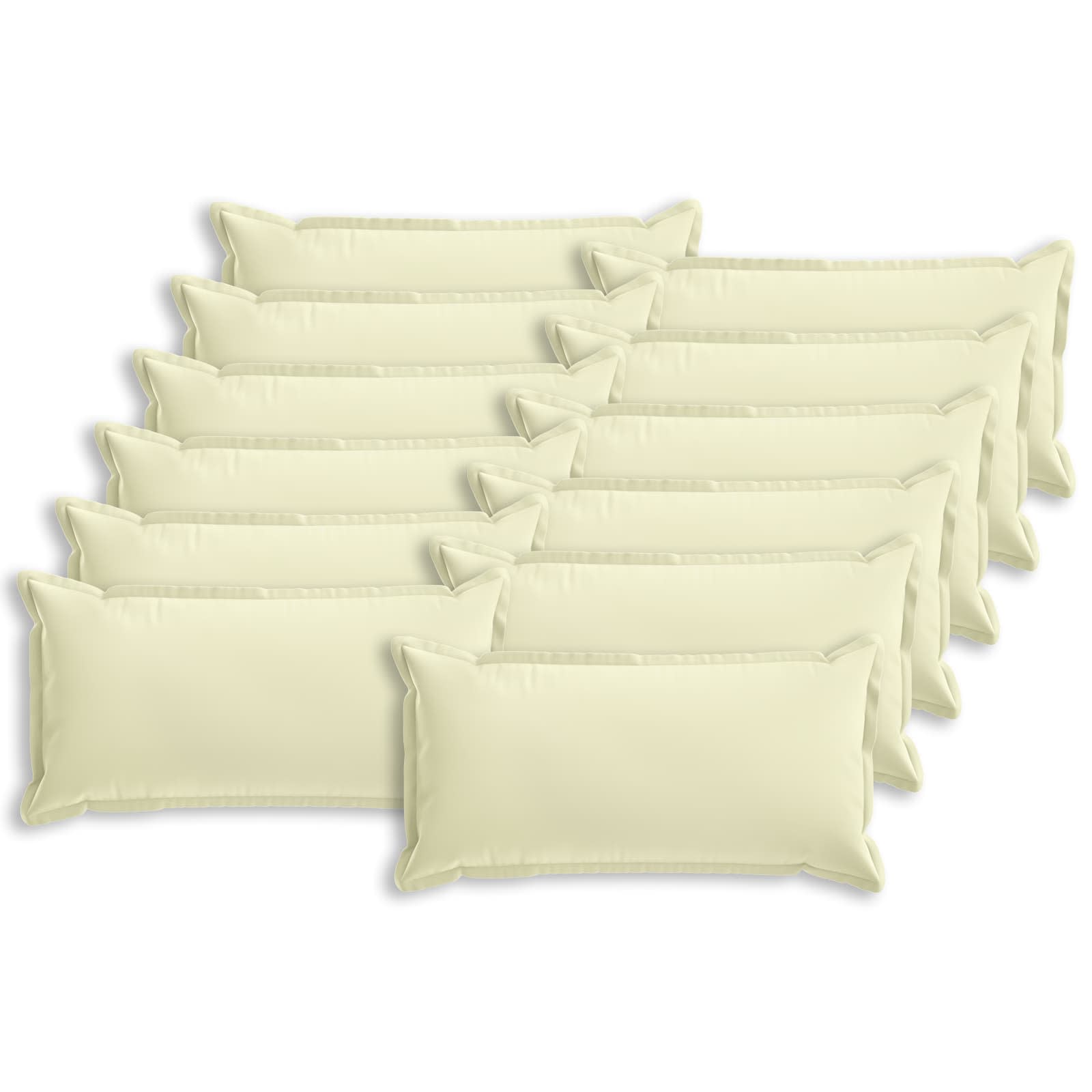 Federa 12 pz HOUTEN Crema 40 x 80 cm Poliestere