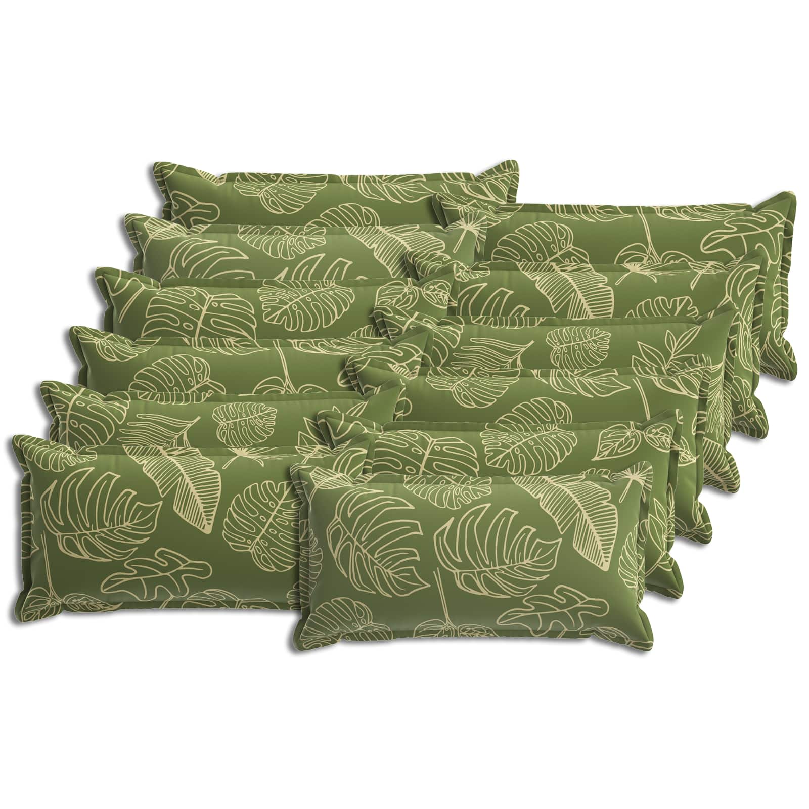 Federa 12 pz HOUTEN Design a foglia 40 x 80 cm Poliestere