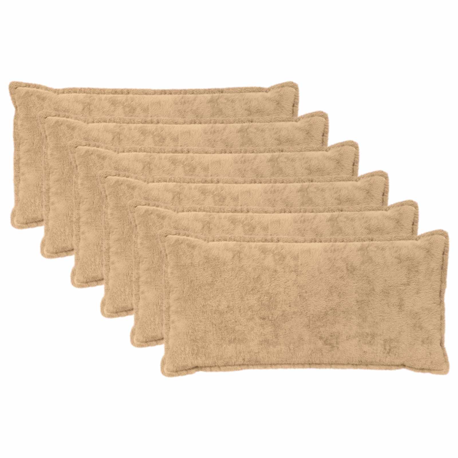 Federa 6 pz HOUTEN Crema 40 x 80 cm Pelliccia di Coniglio Finta