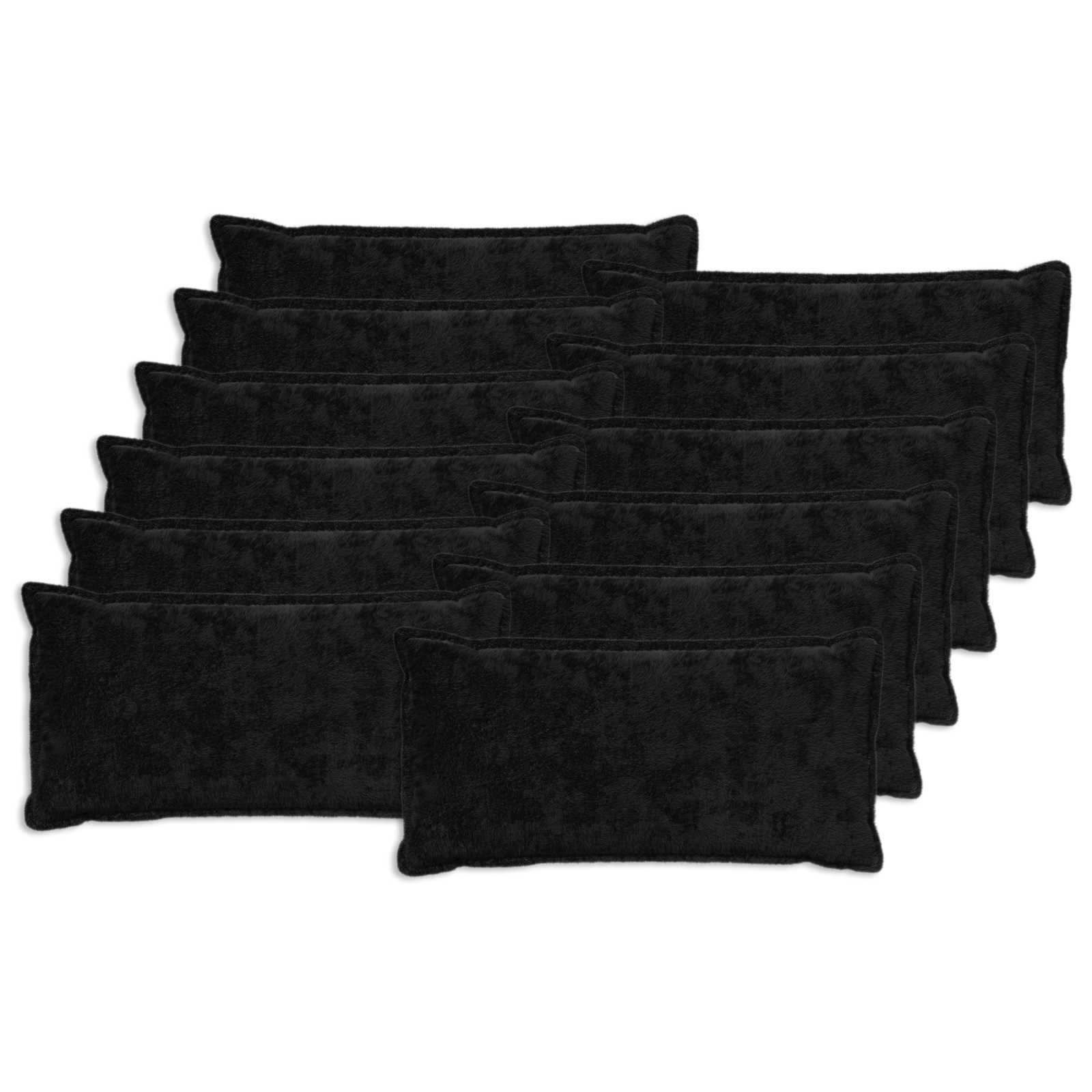 Federa 12 pz HOUTEN Nero 40 x 80 cm Pelliccia di Coniglio Finta