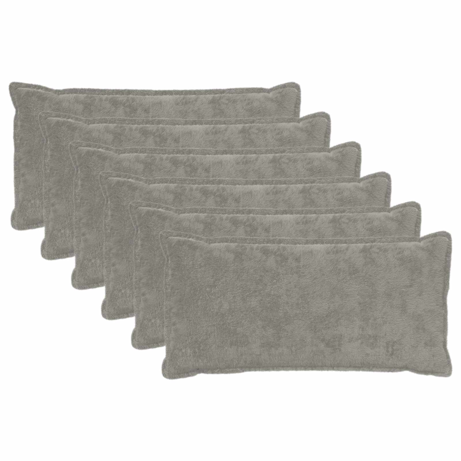 Federa 6 pz HOUTEN Grigio Chiaro 40 x 80 cm