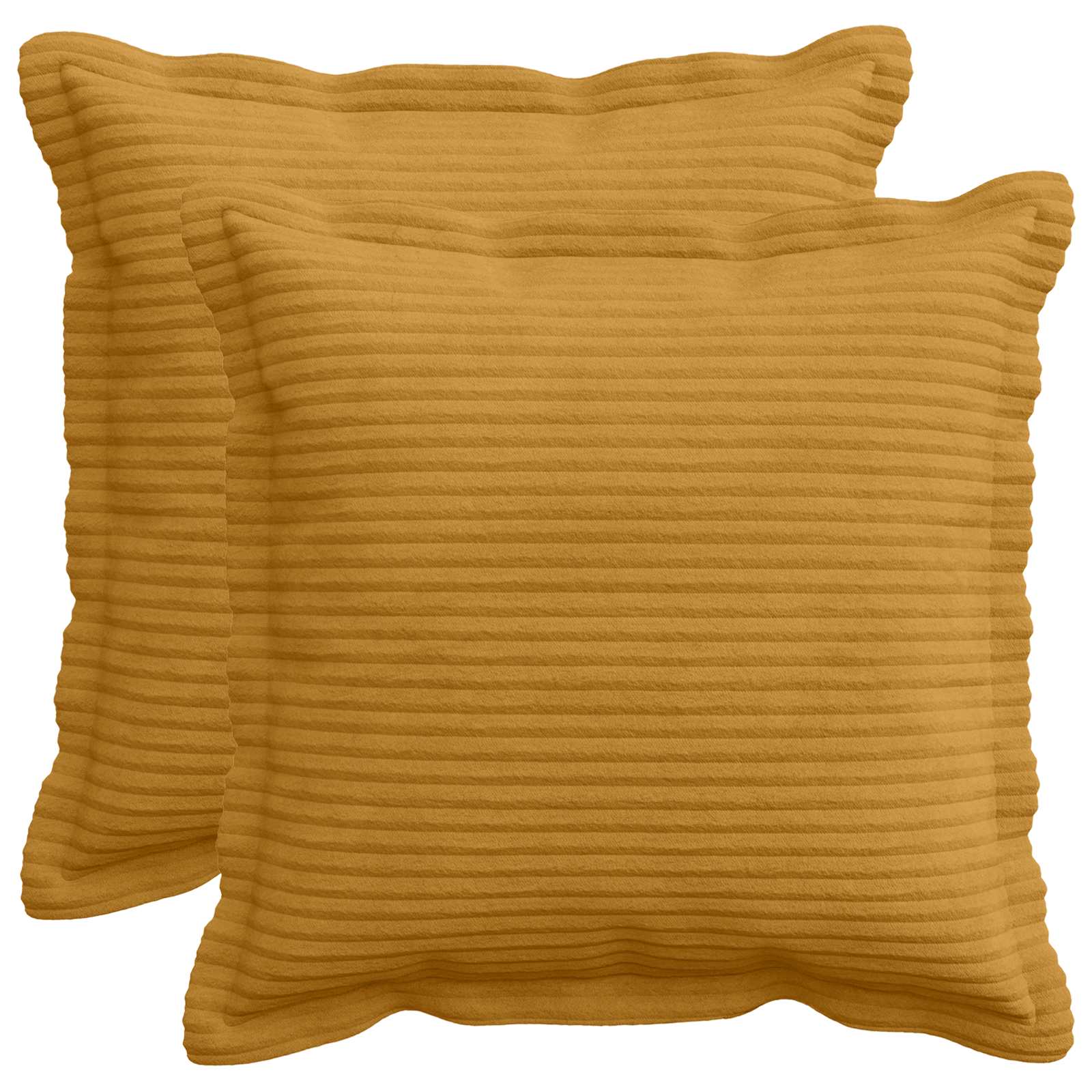Federa 2 pz HOUTEN Giallo 45 x 45 cm corduroy