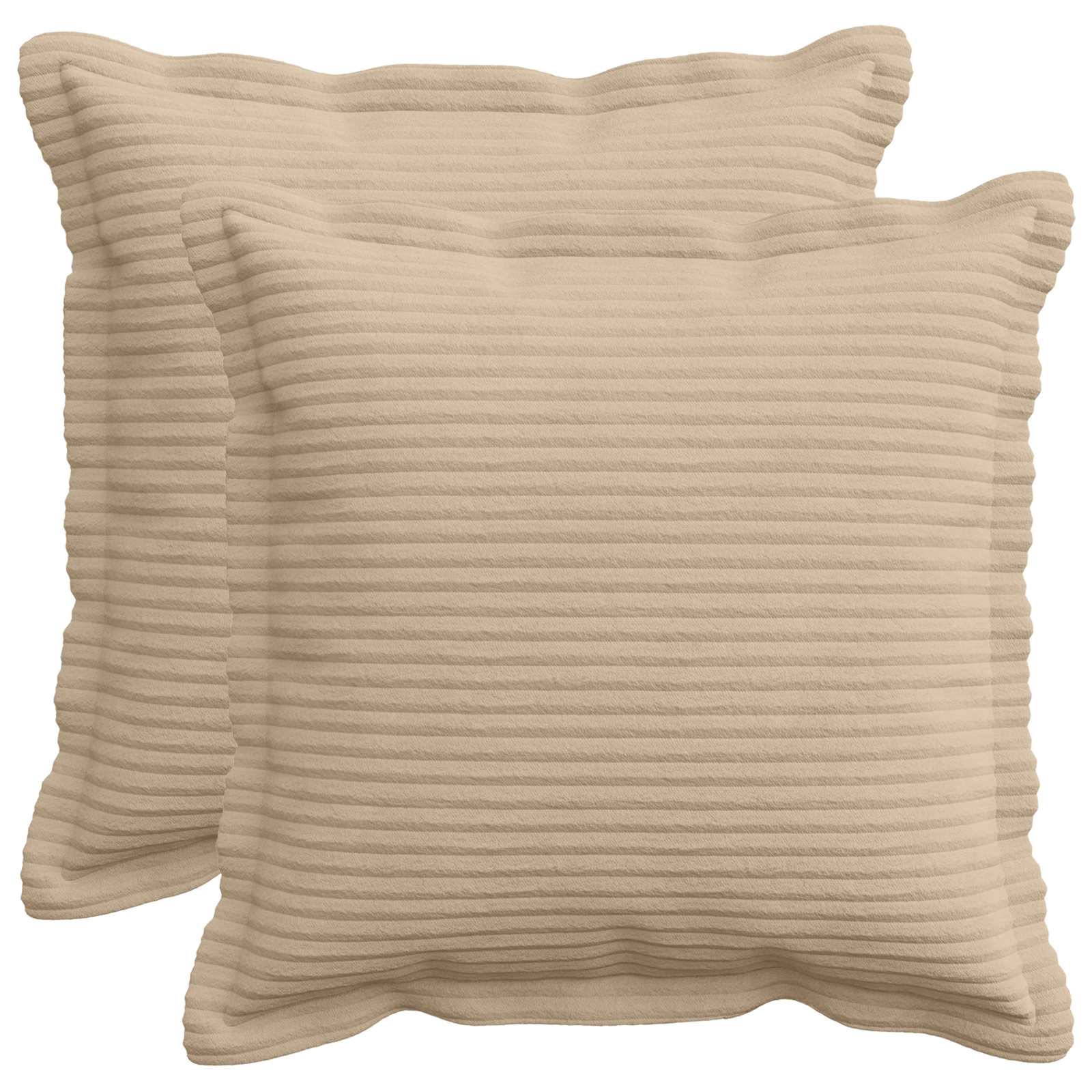Federa 2 pz HOUTEN Tortora 45 x 45 cm corduroy