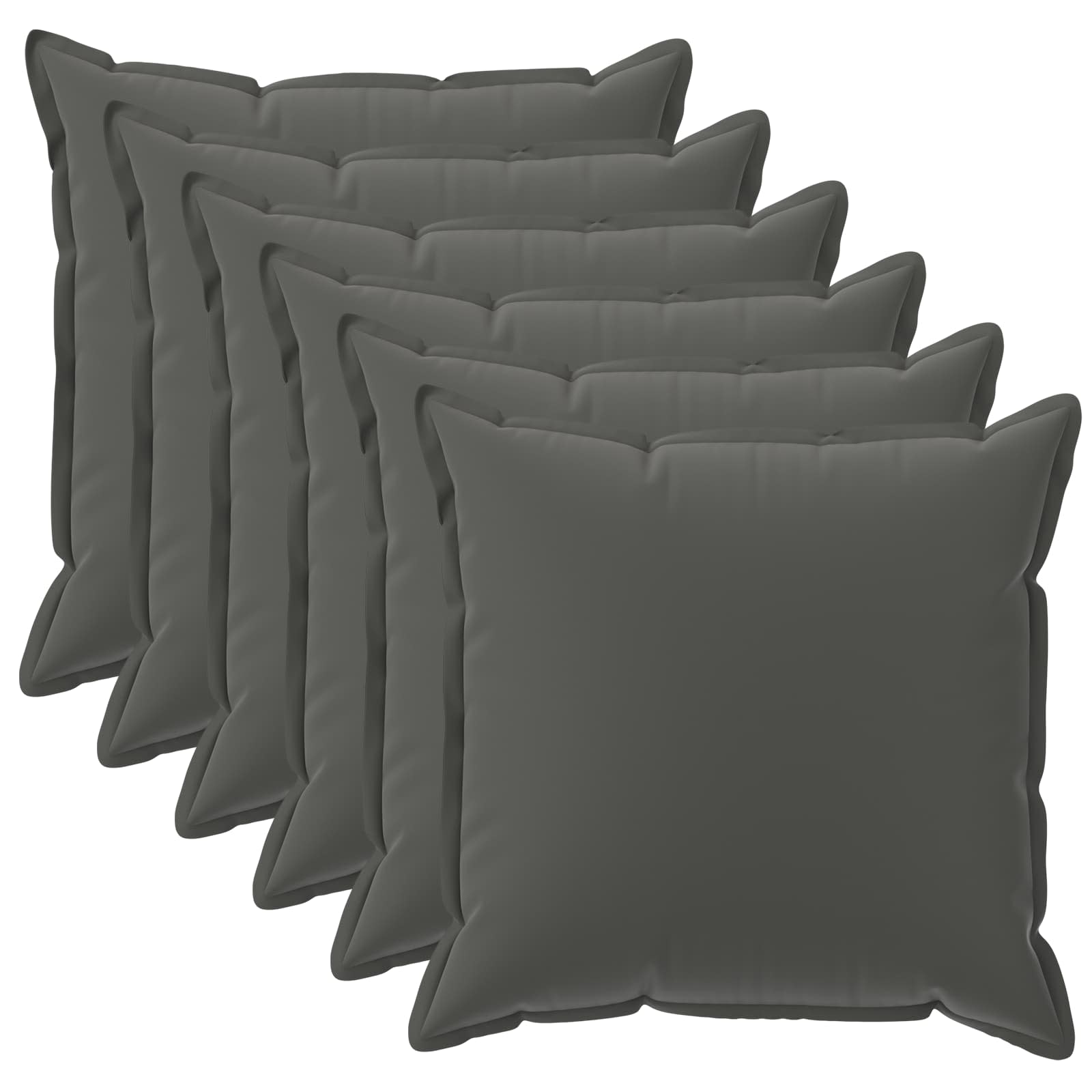 Federa 6 pz HOUTEN Antracite 45 x 45 cm Poliestere
