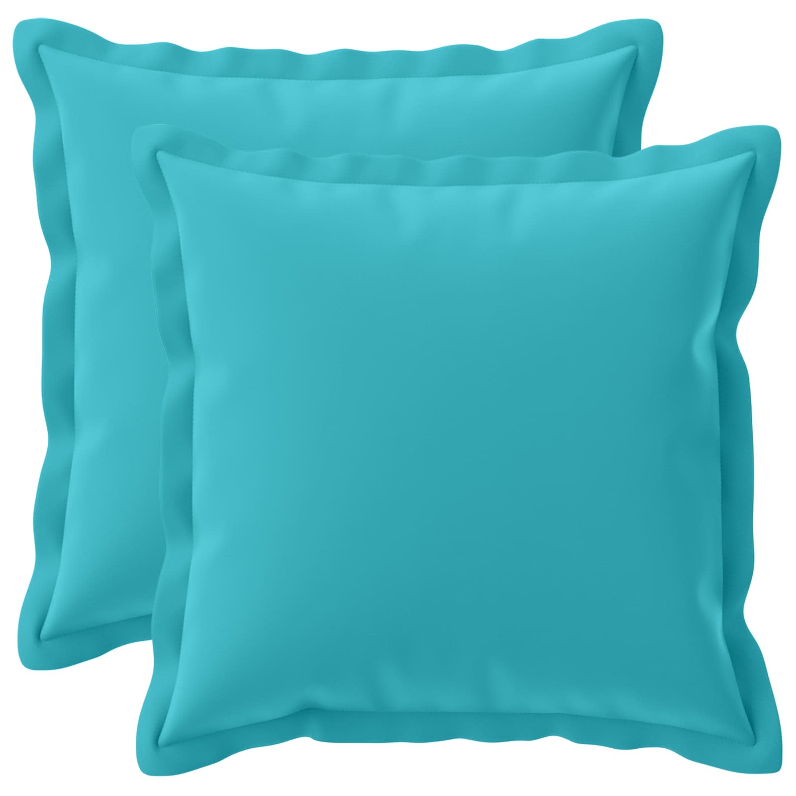Federa 2 pz HOUTEN Turchese 45 x 45 cm Poliestere