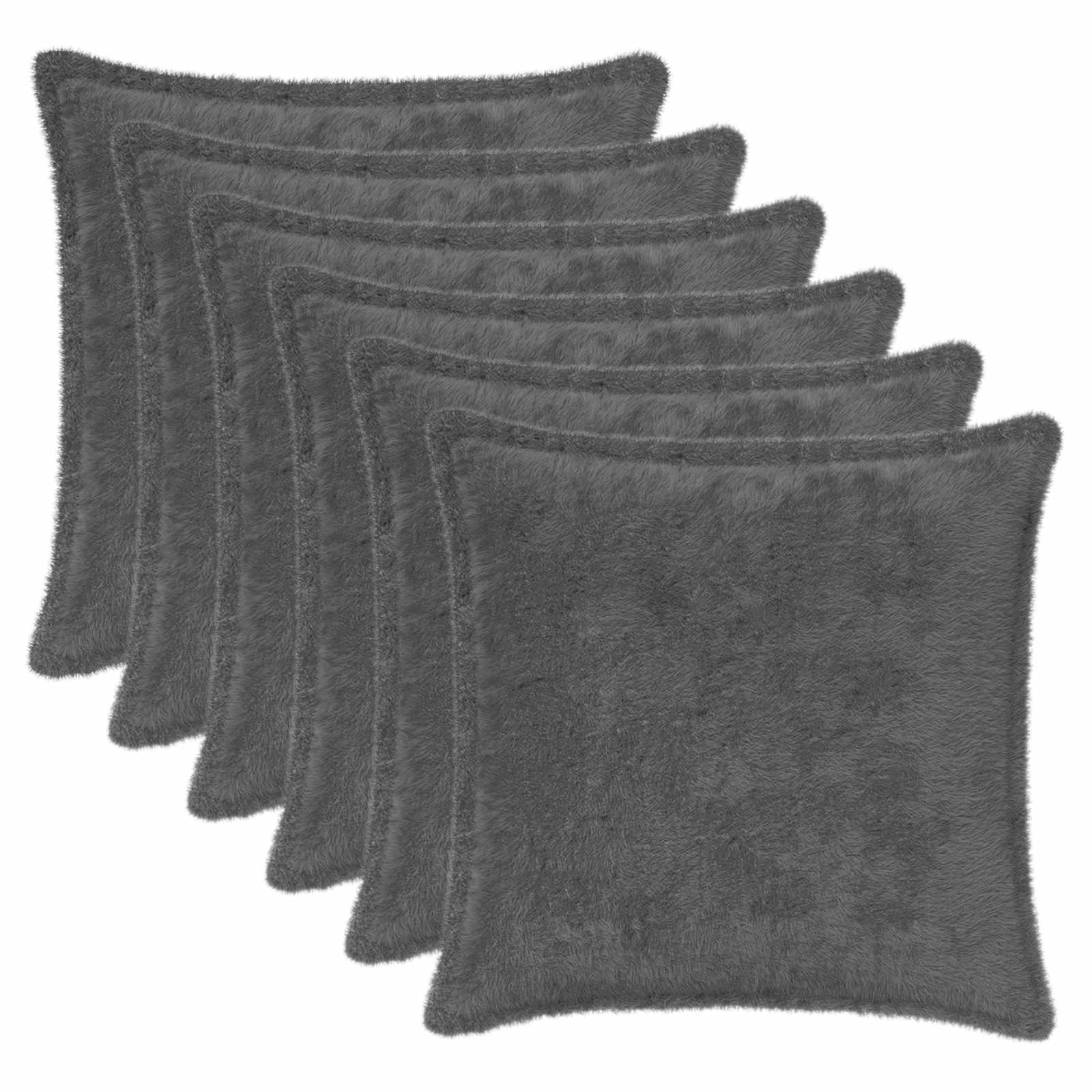 Federa 6 pz HOUTEN Grigio Scuro 45 x 45 cm