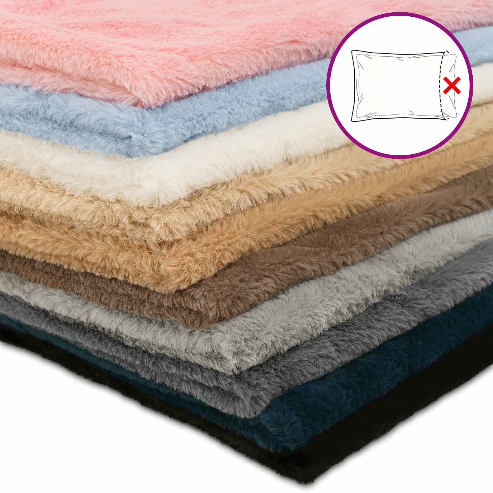 Federa 12 pz HOUTEN Grigio Scuro 45 x 45 cm
