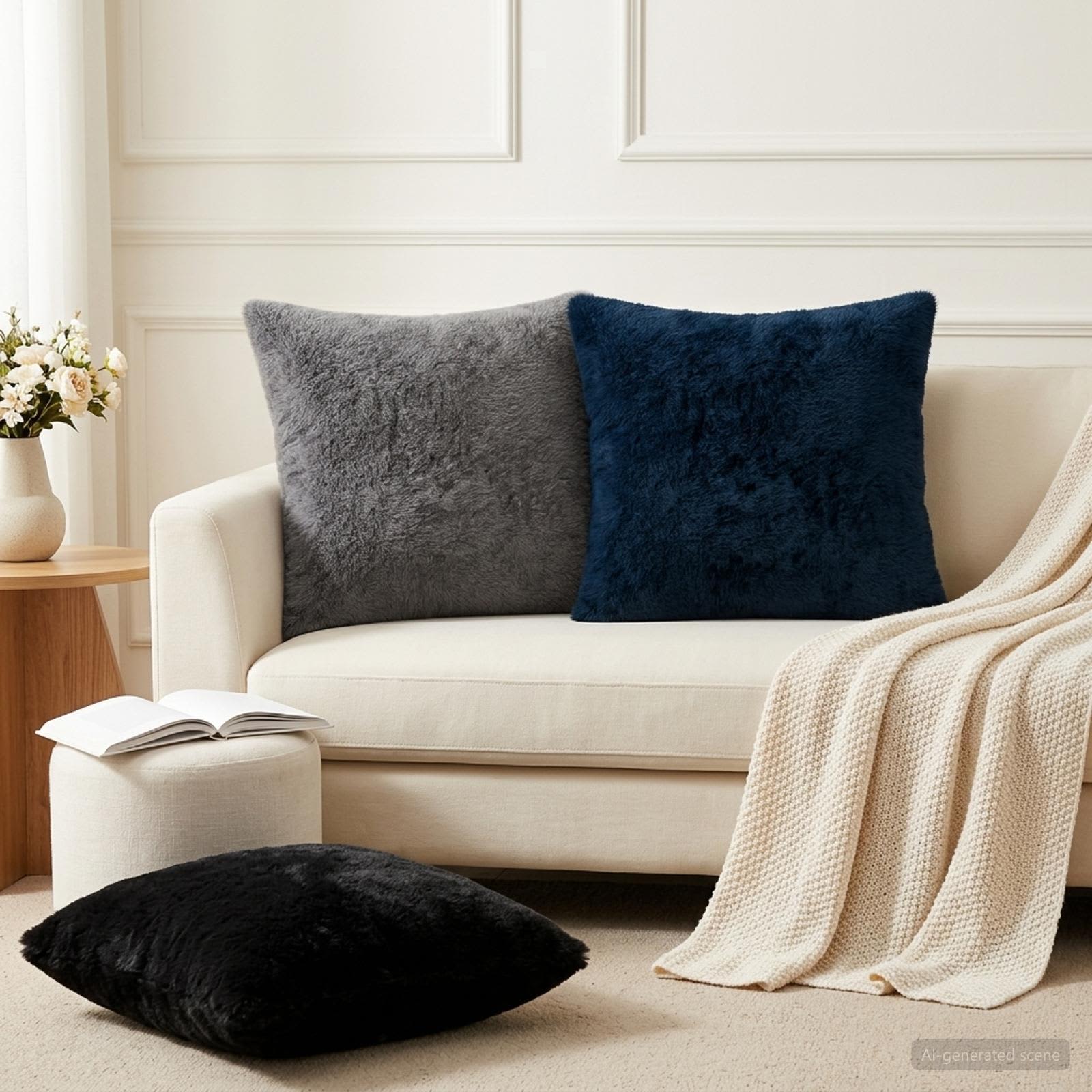 Federa 6 pz HOUTEN Blu navy 45 x 45 cm