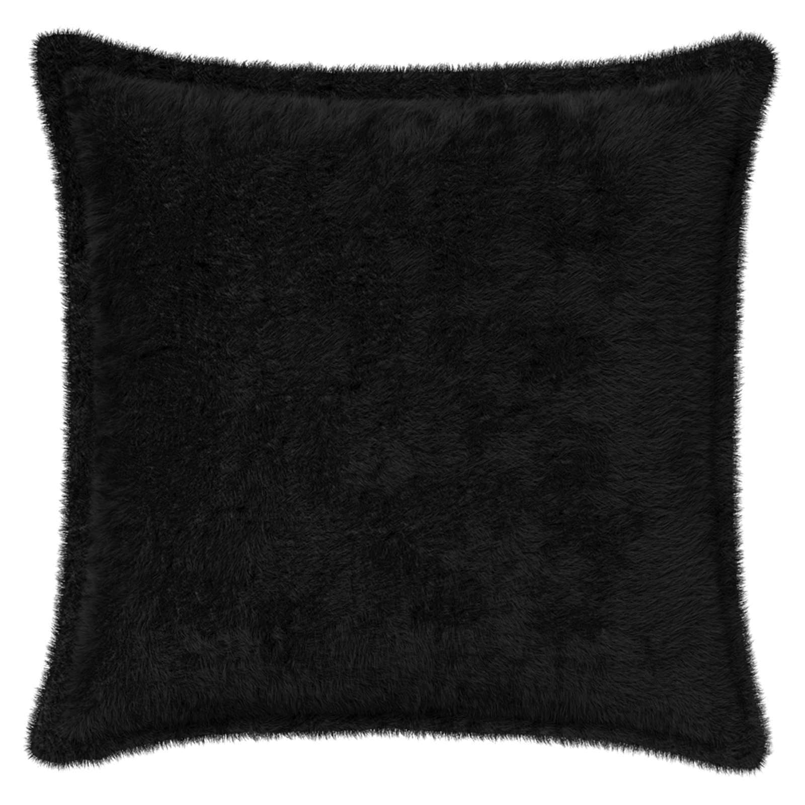 Federa 2 pz HOUTEN Nero 45 x 45 cm Pelliccia di Coniglio Finta