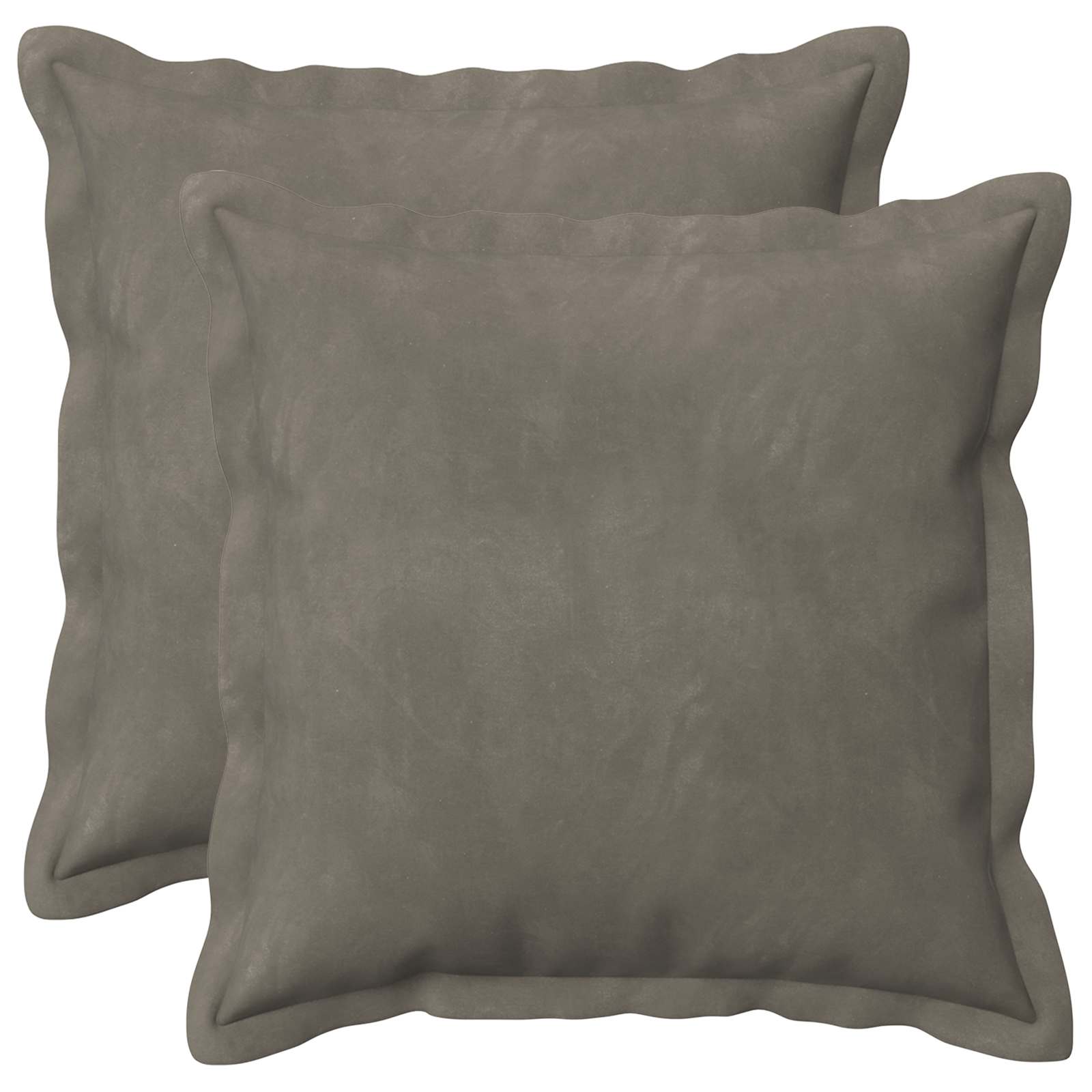 Federa 2 pcs HOUTEN Grigio Chiaro 50 x 50 cm Velluto