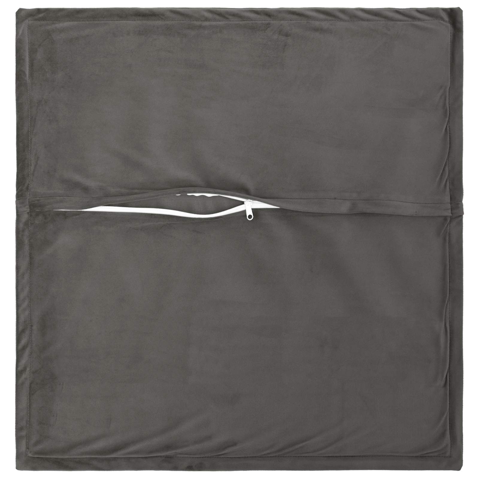 Federa 12 pcs HOUTEN Grigio Scuro 50 x 50 cm Velluto