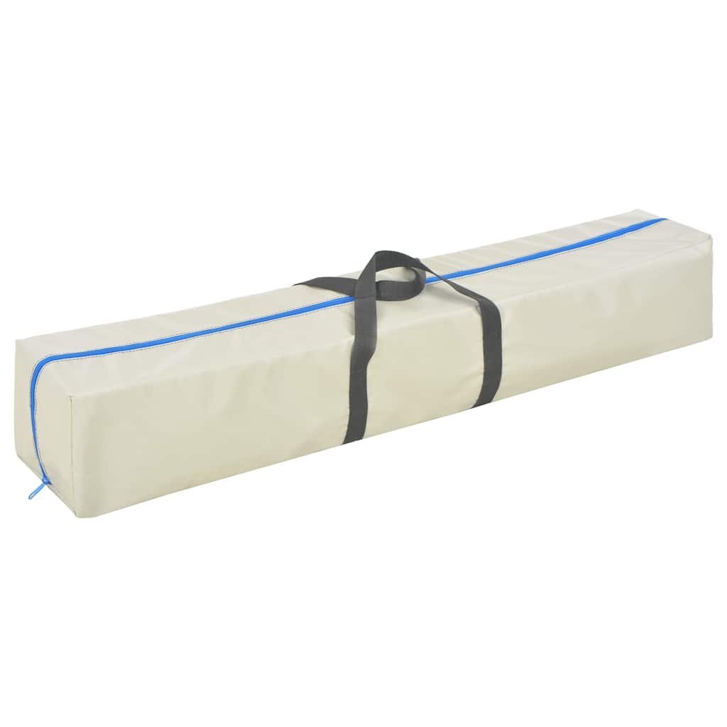 Tappetino Ginnastica Gonfiabile con Pompa 400x100x10 cm PVC Blu