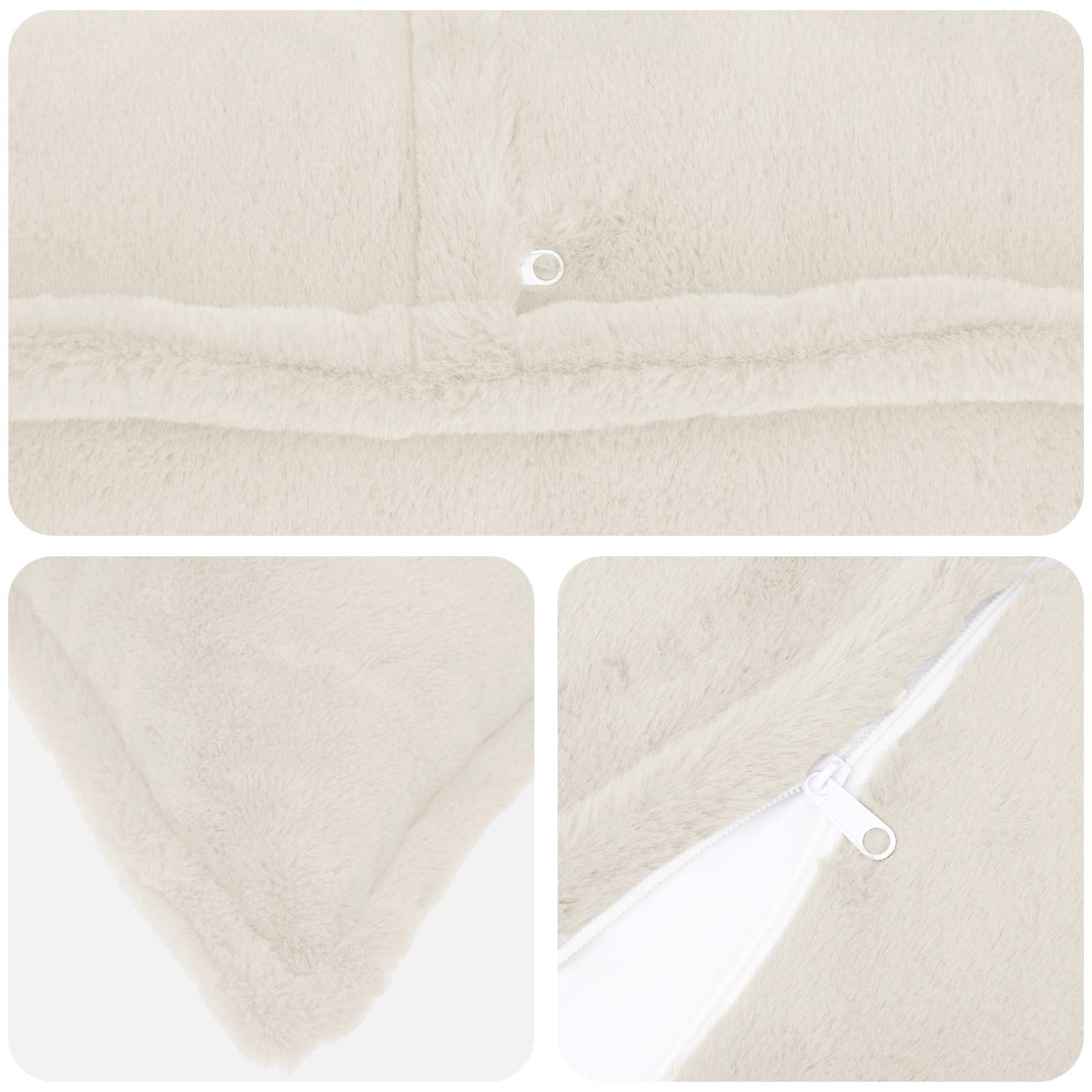 Federa 2 pz HOUTEN Bianco 50 x 50 cm