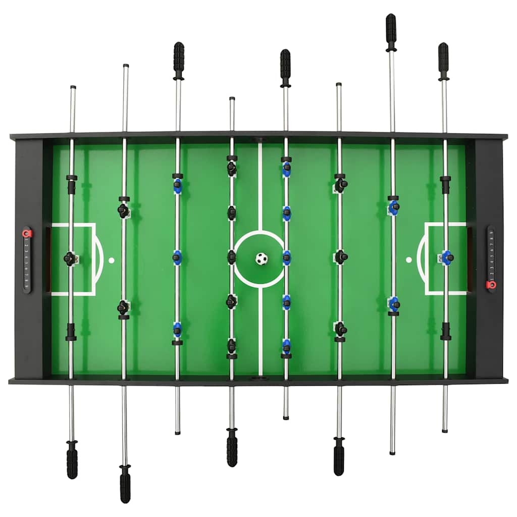 Calcio Balilla Pieghevole 121x61x80 cm Nero