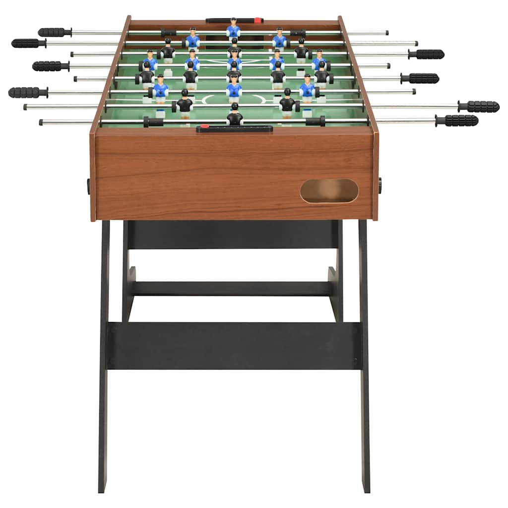 Calcio Balilla Pieghevole 121x61x80 cm Marrone
