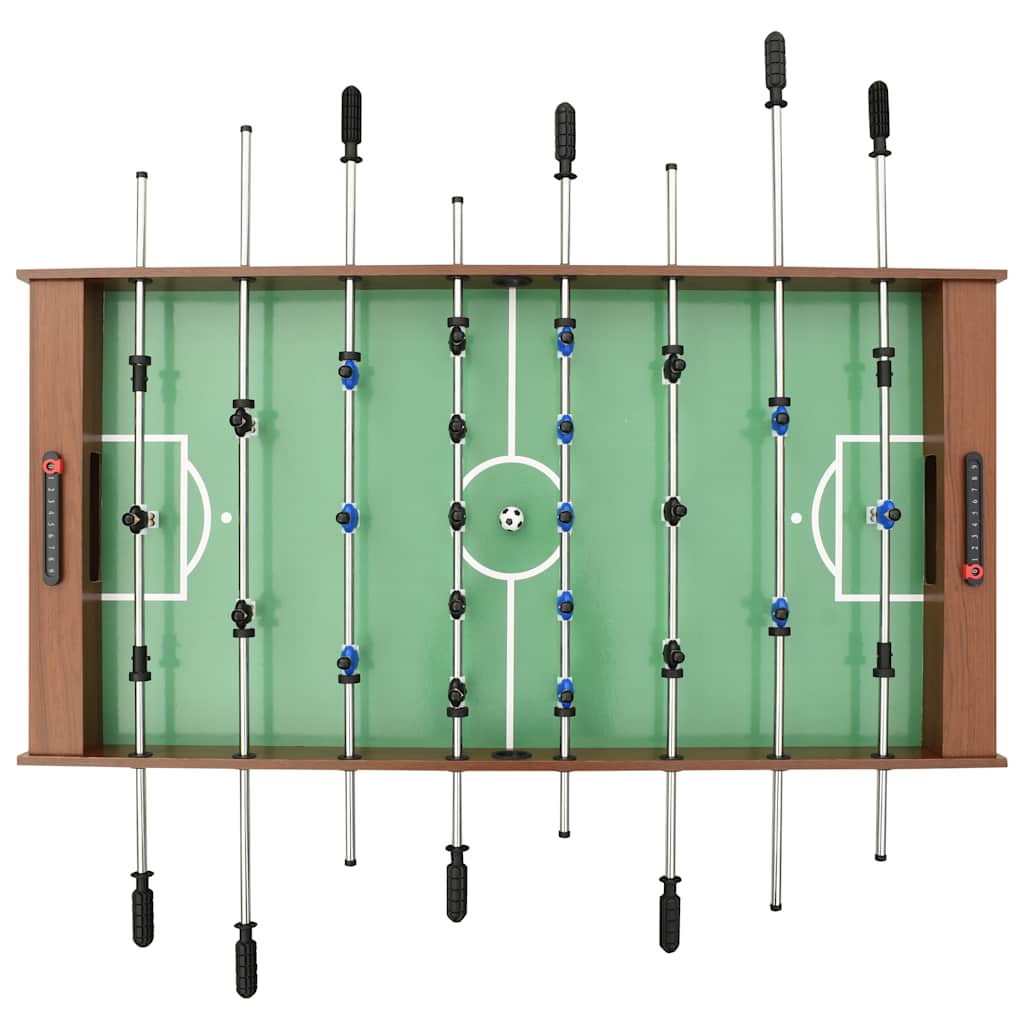 Calcio Balilla Pieghevole 121x61x80 cm Marrone