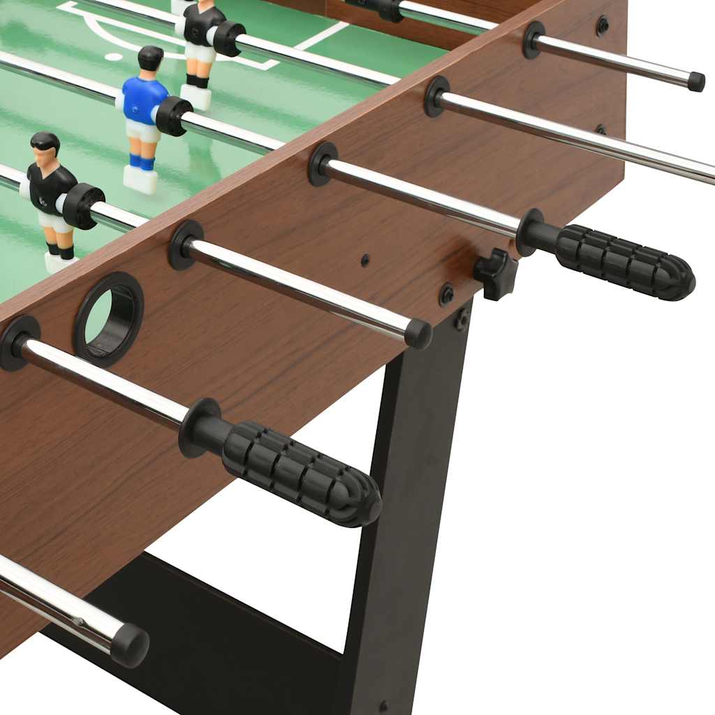Calcio Balilla Pieghevole 121x61x80 cm Marrone