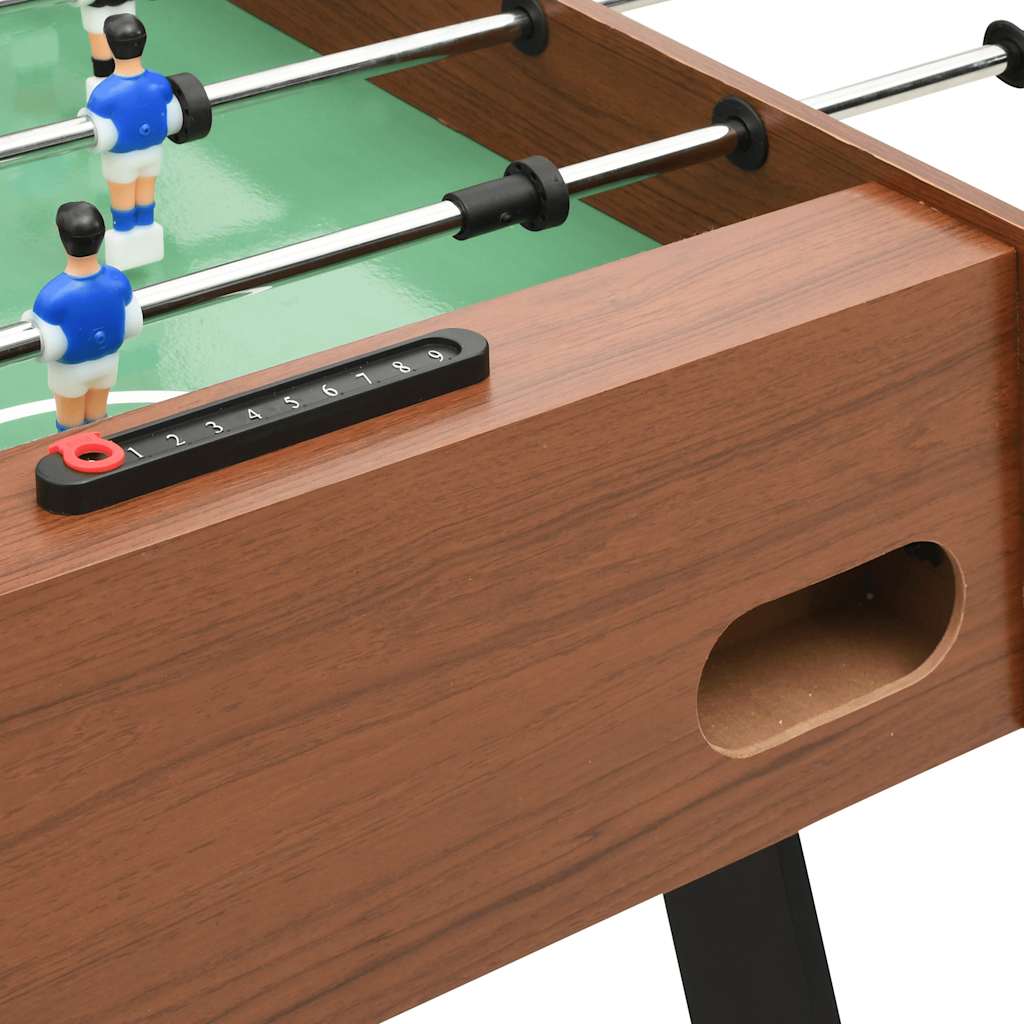 Calcio Balilla Pieghevole 121x61x80 cm Marrone