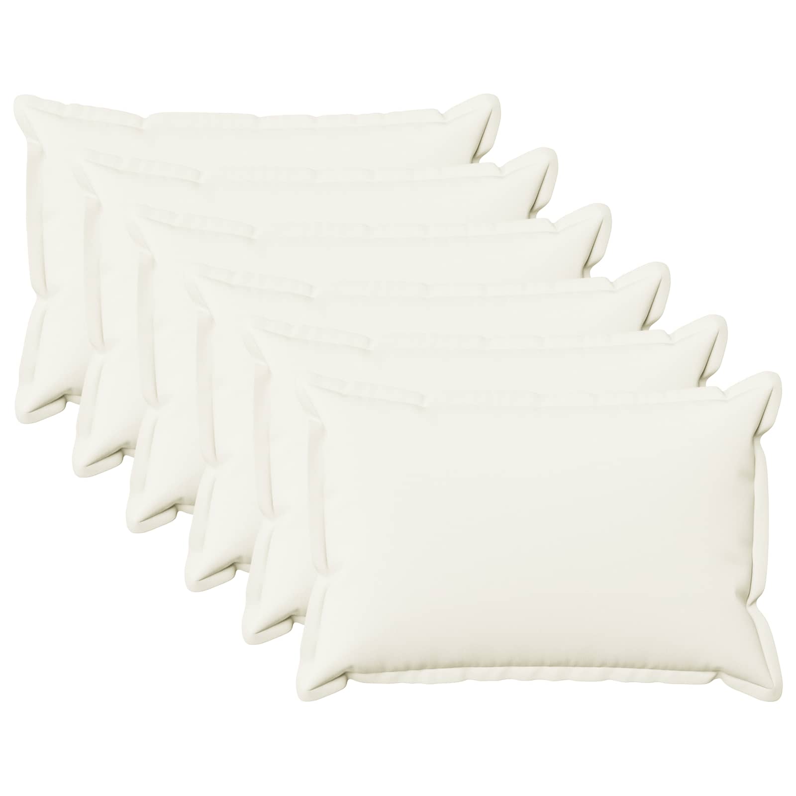 Federa 6 pcs HOUTEN Bianco 50 x 70 cm Lino
