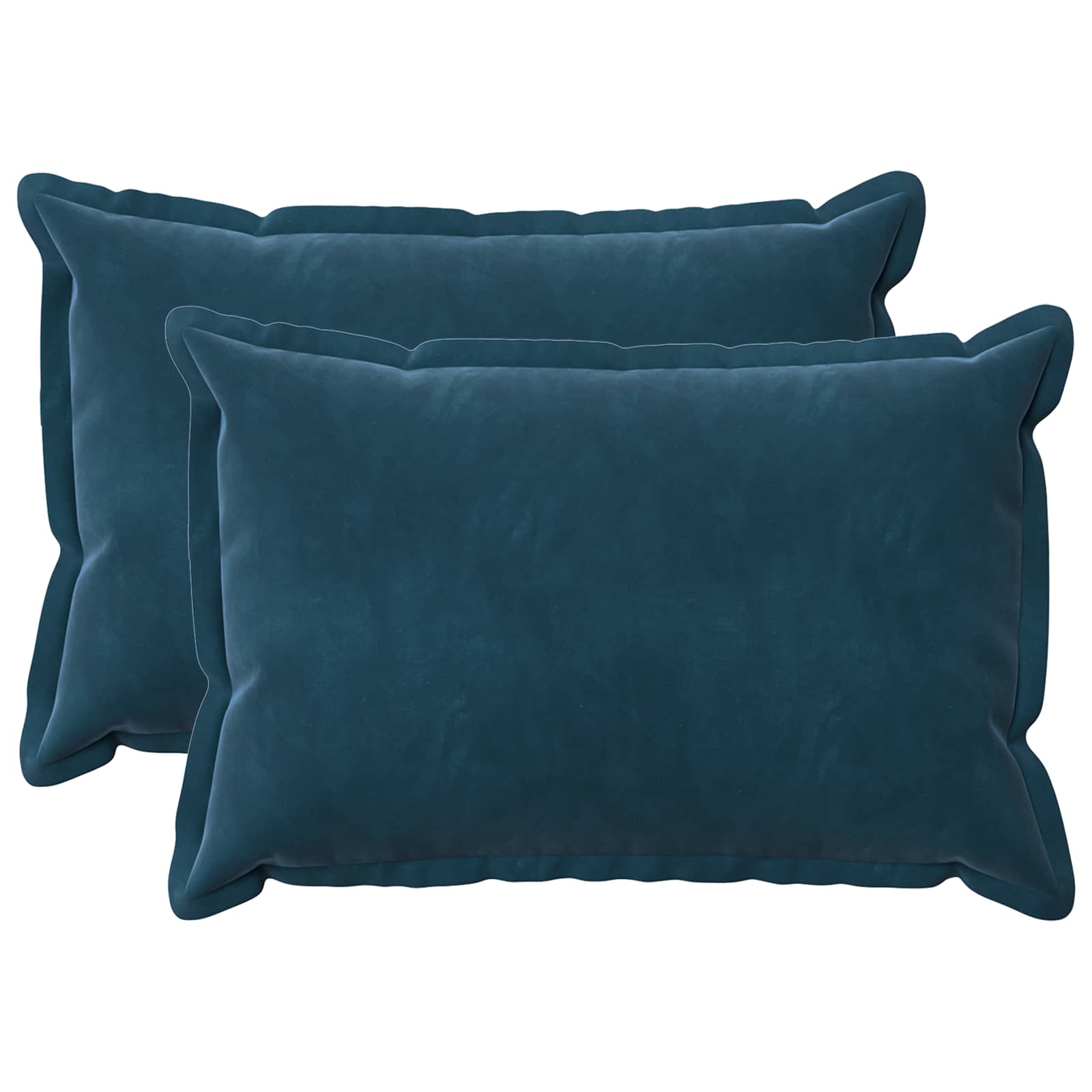 Federa 2 pcs HOUTEN Blu 50 x 70 cm Velluto