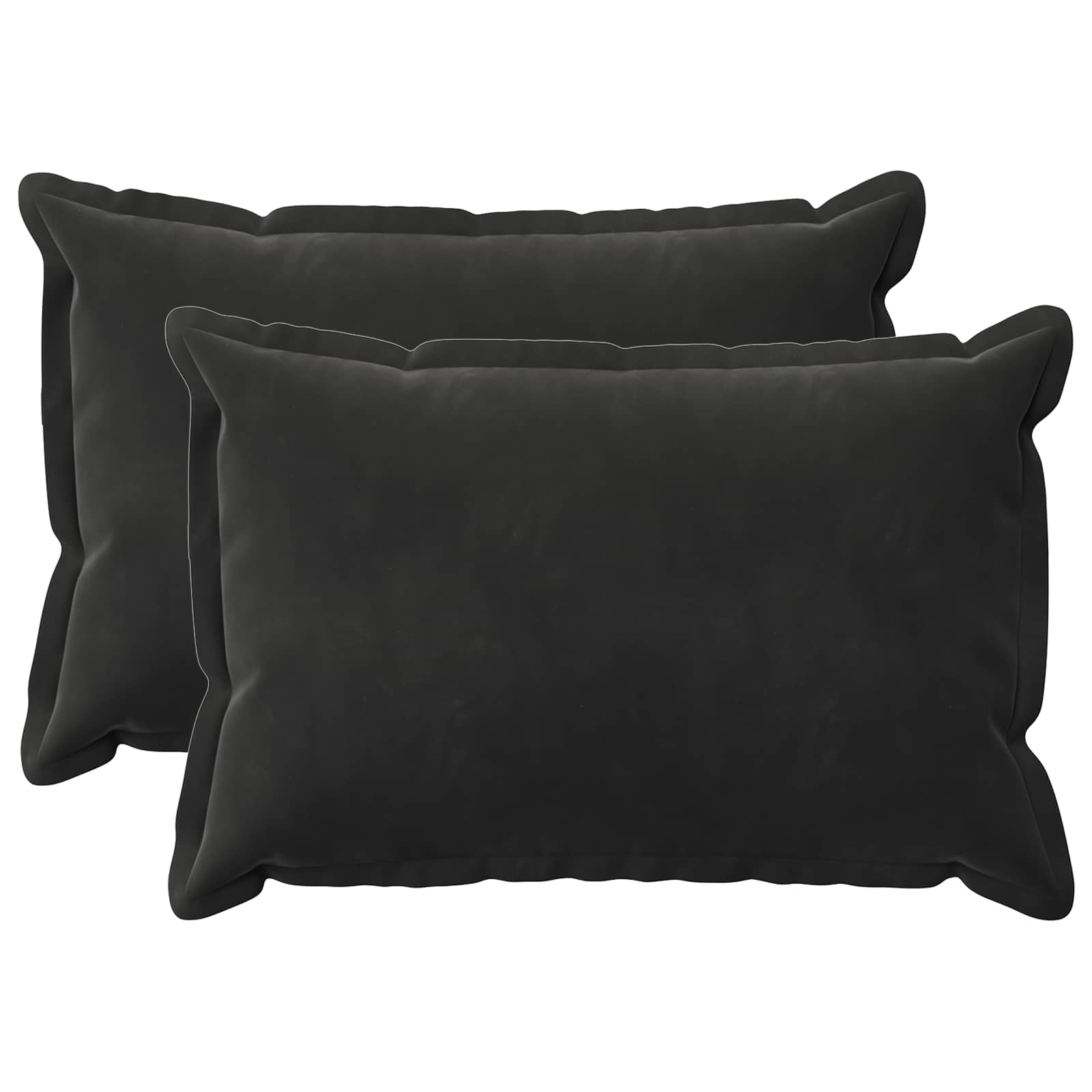 Federa 2 pcs HOUTEN Nero 50 x 70 cm Velluto