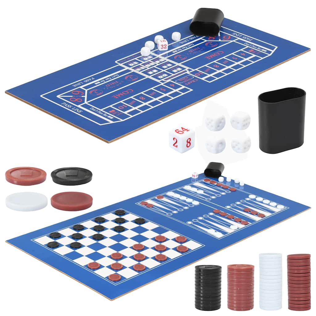 Set Giochi da Tavola 15-in-1 121x61x82 cm in Acero