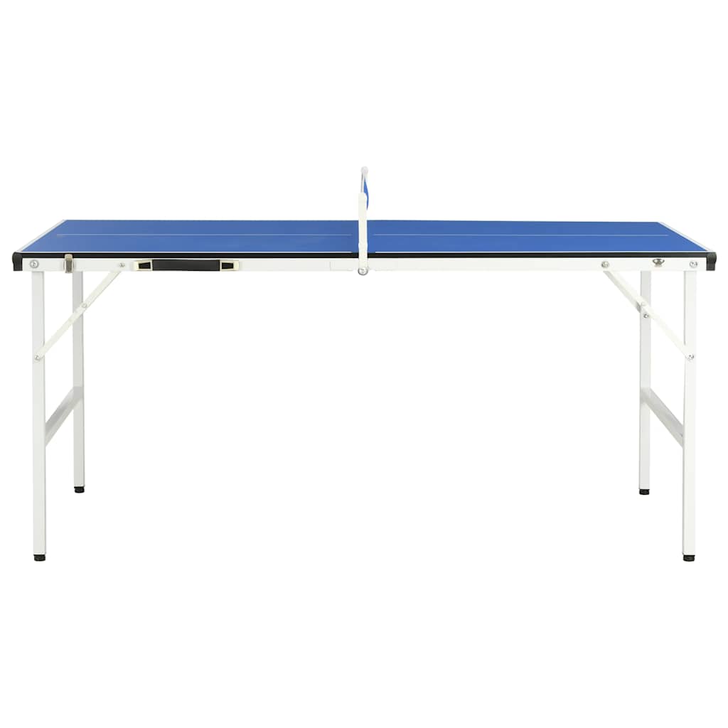 Tavolo da Ping Pong 5 Piedi con Rete 152x76x66 cm Blu