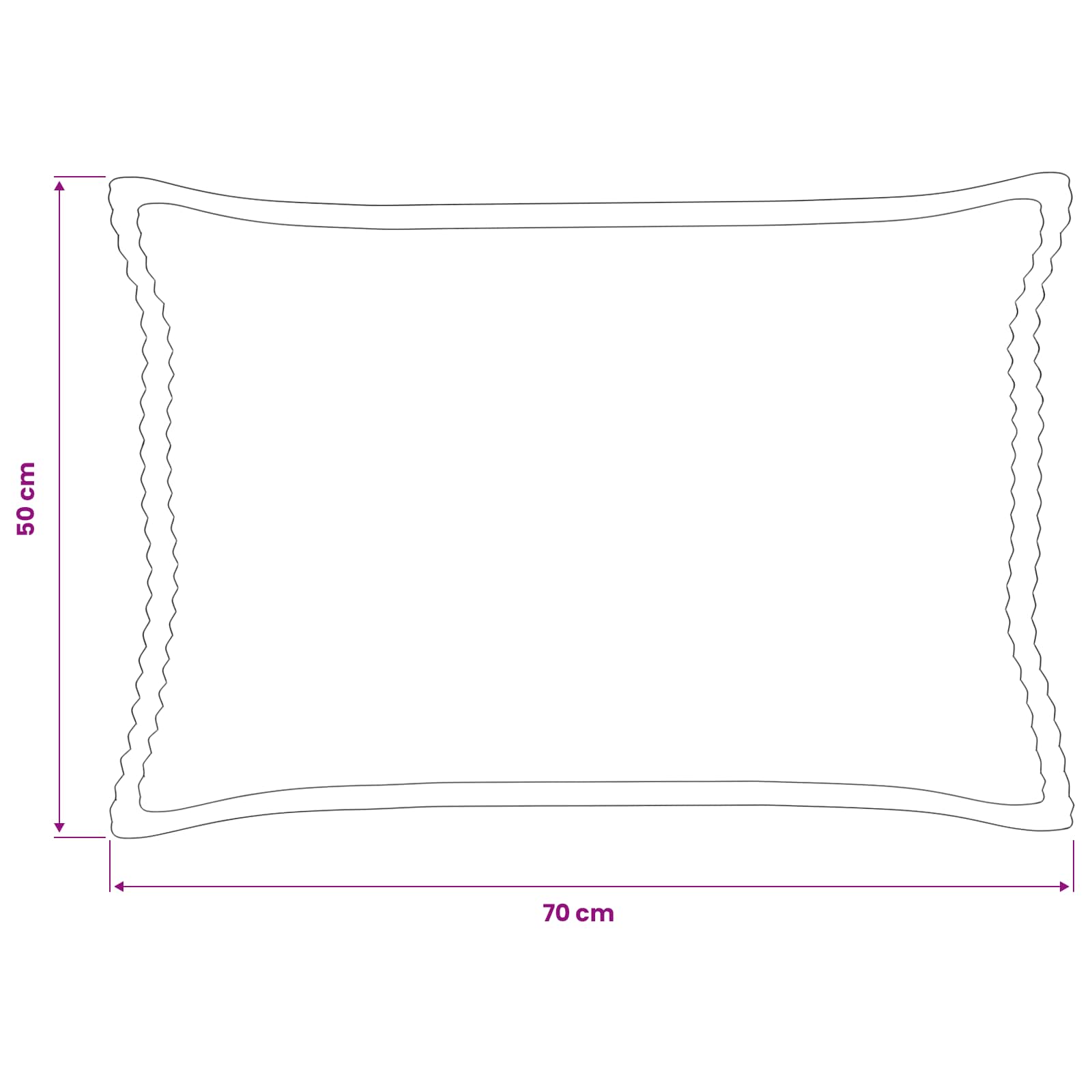 Federa 2 pz HOUTEN Crema 50 x 70 cm corduroy