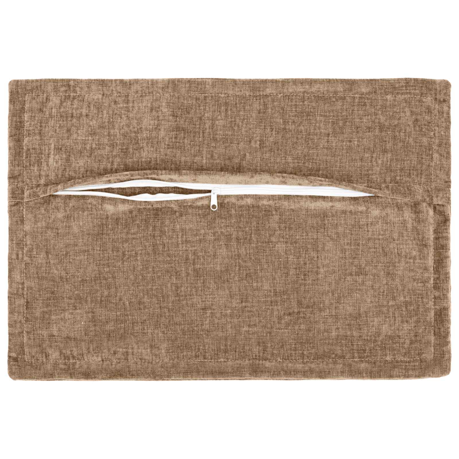 Federa 2 pz HOUTEN Marrone 50 x 70 cm Tessuto Chenille