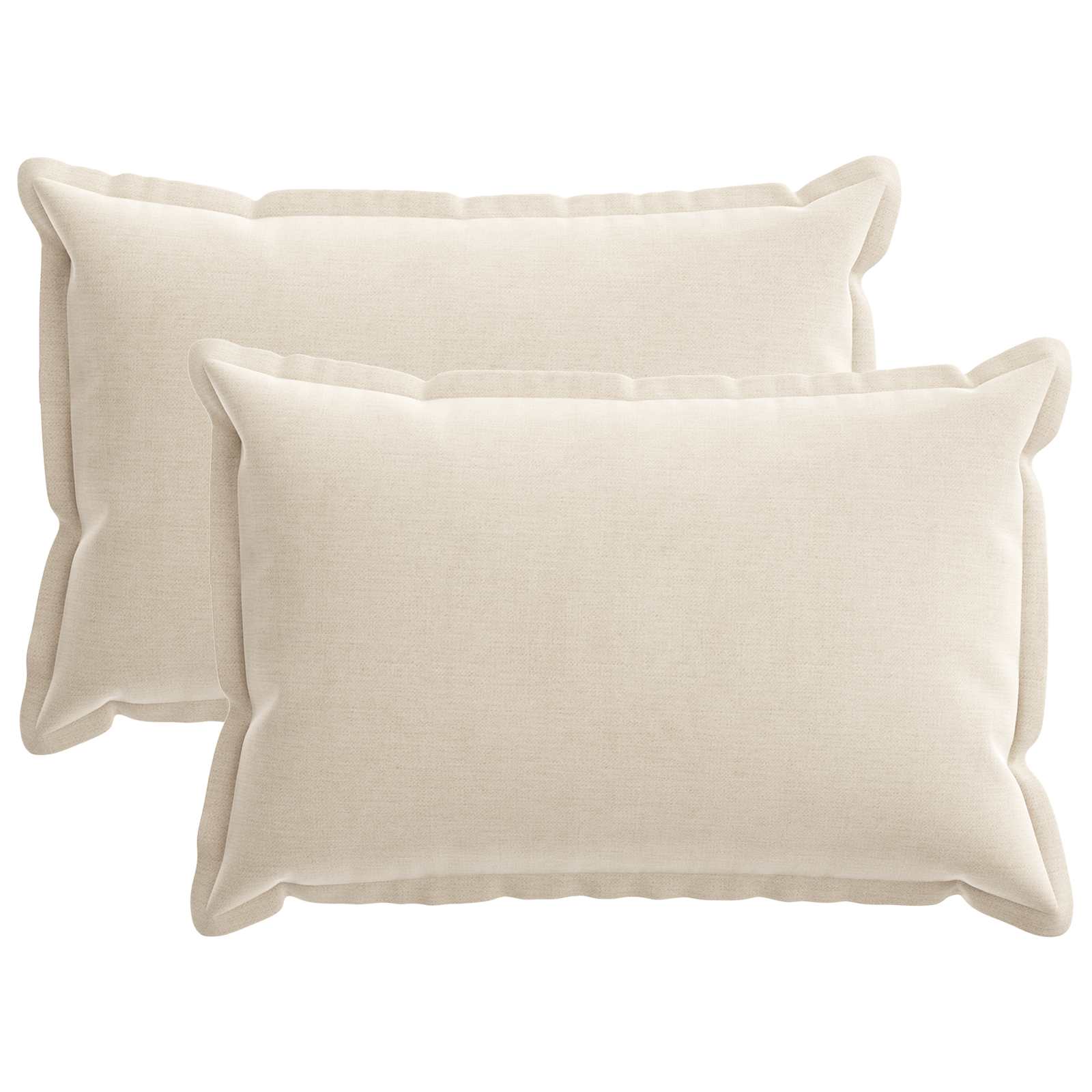 Federa 2 pz HOUTEN Crema 50 x 70 cm Tessuto Chenille
