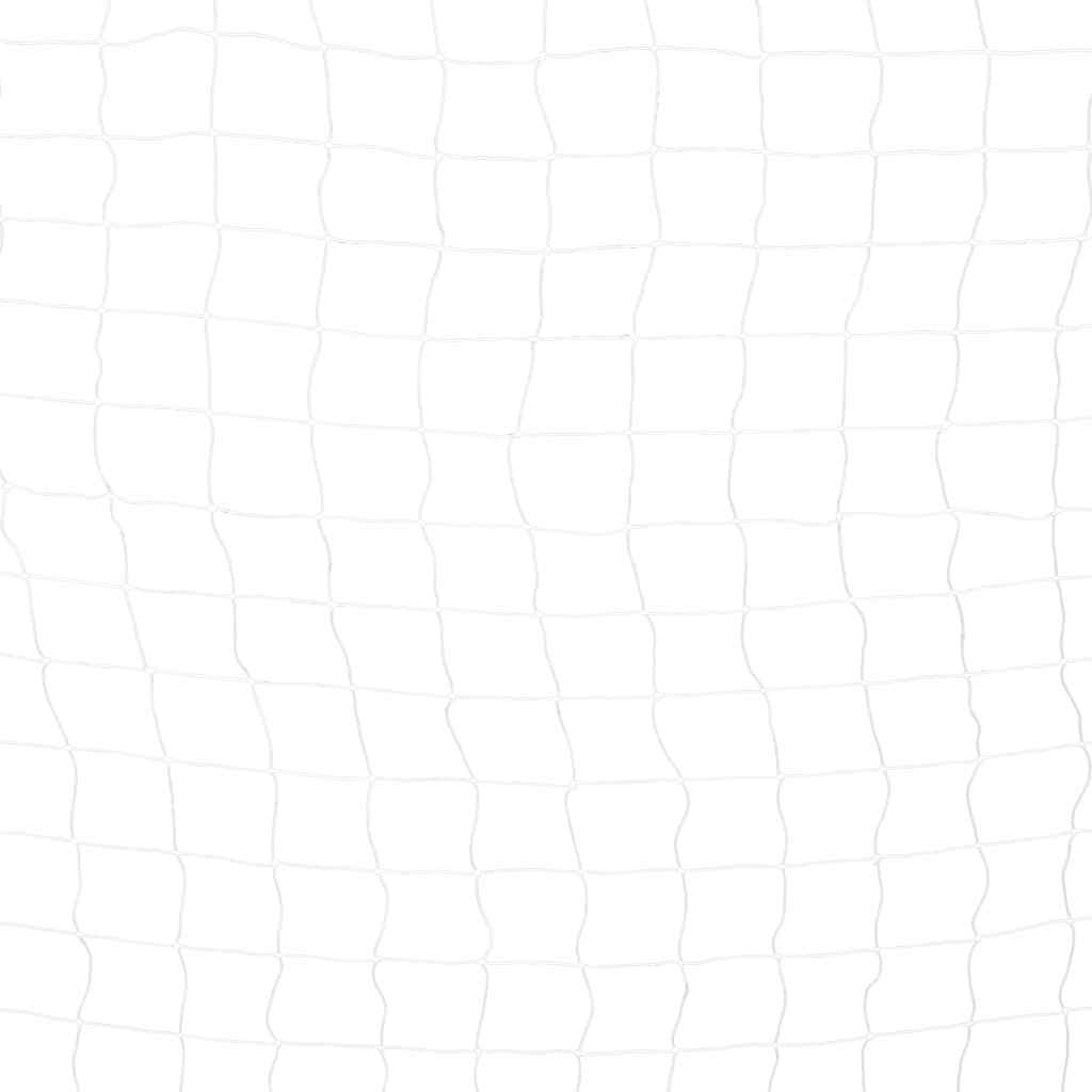 Porta da Calcio 300x200x90 cm in Metallo Bianco e Nero