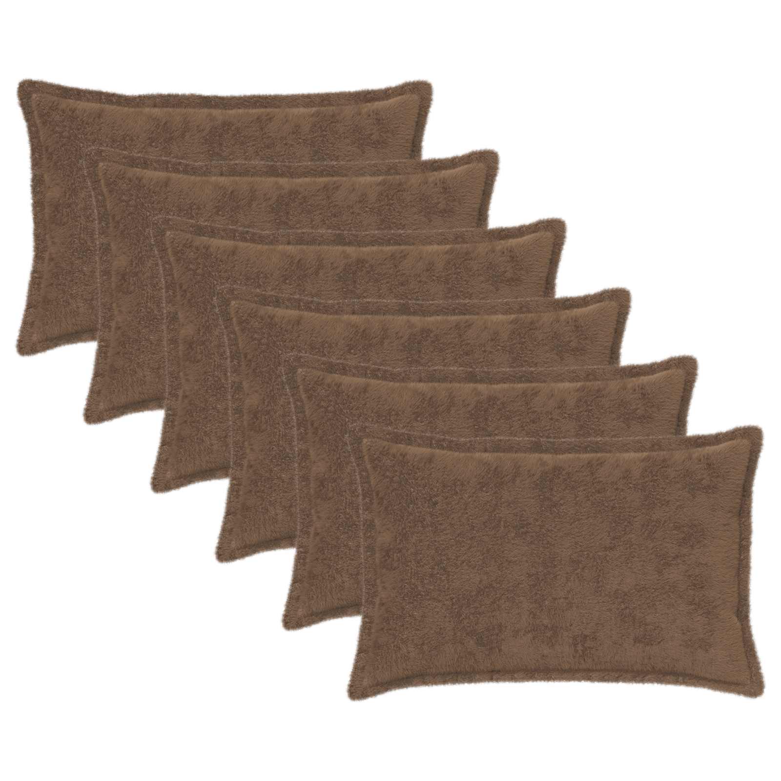 Federa 6 pz HOUTEN Marrone Chiaro 50 x 70 cm
