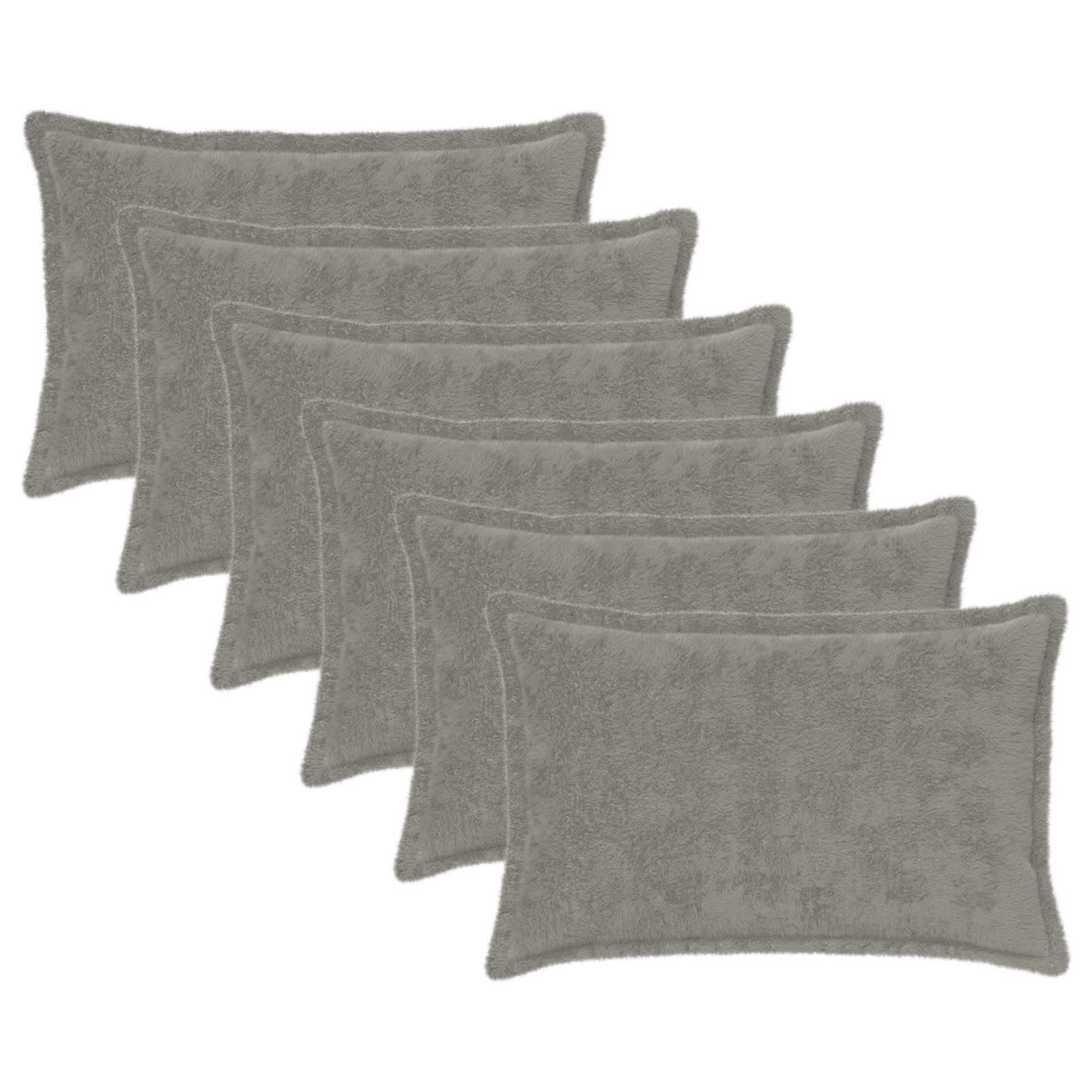 Federa 6 pz HOUTEN Grigio Chiaro 50 x 70 cm