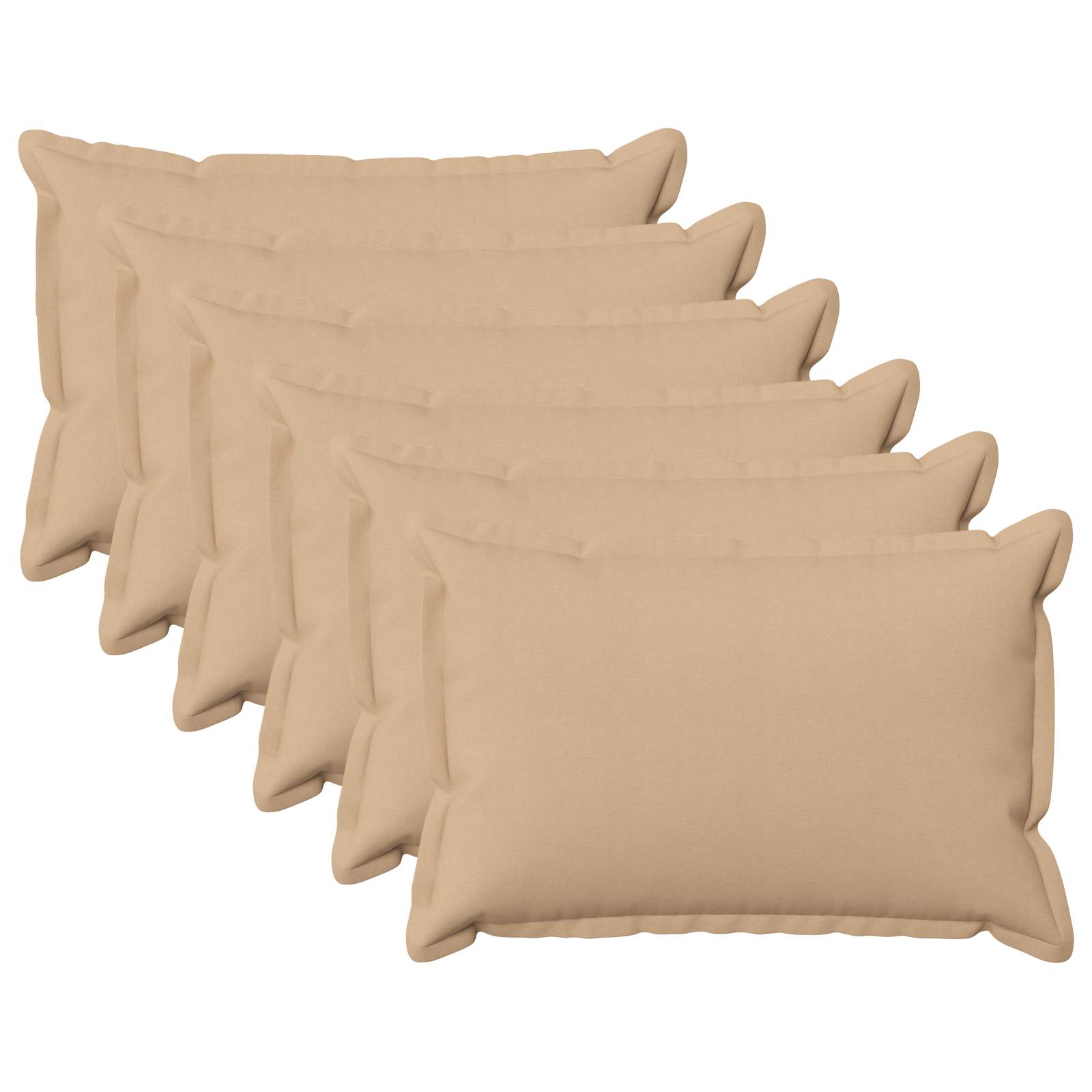 Federa 6 pcs HOUTEN Crema 50 x 75 cm Lino