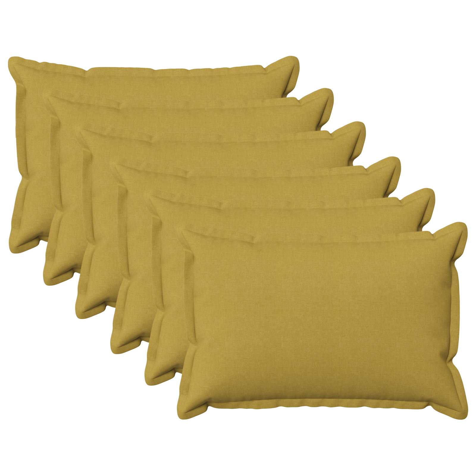 Federa 6 pcs HOUTEN Verde chiaro 50 x 75 cm Lino