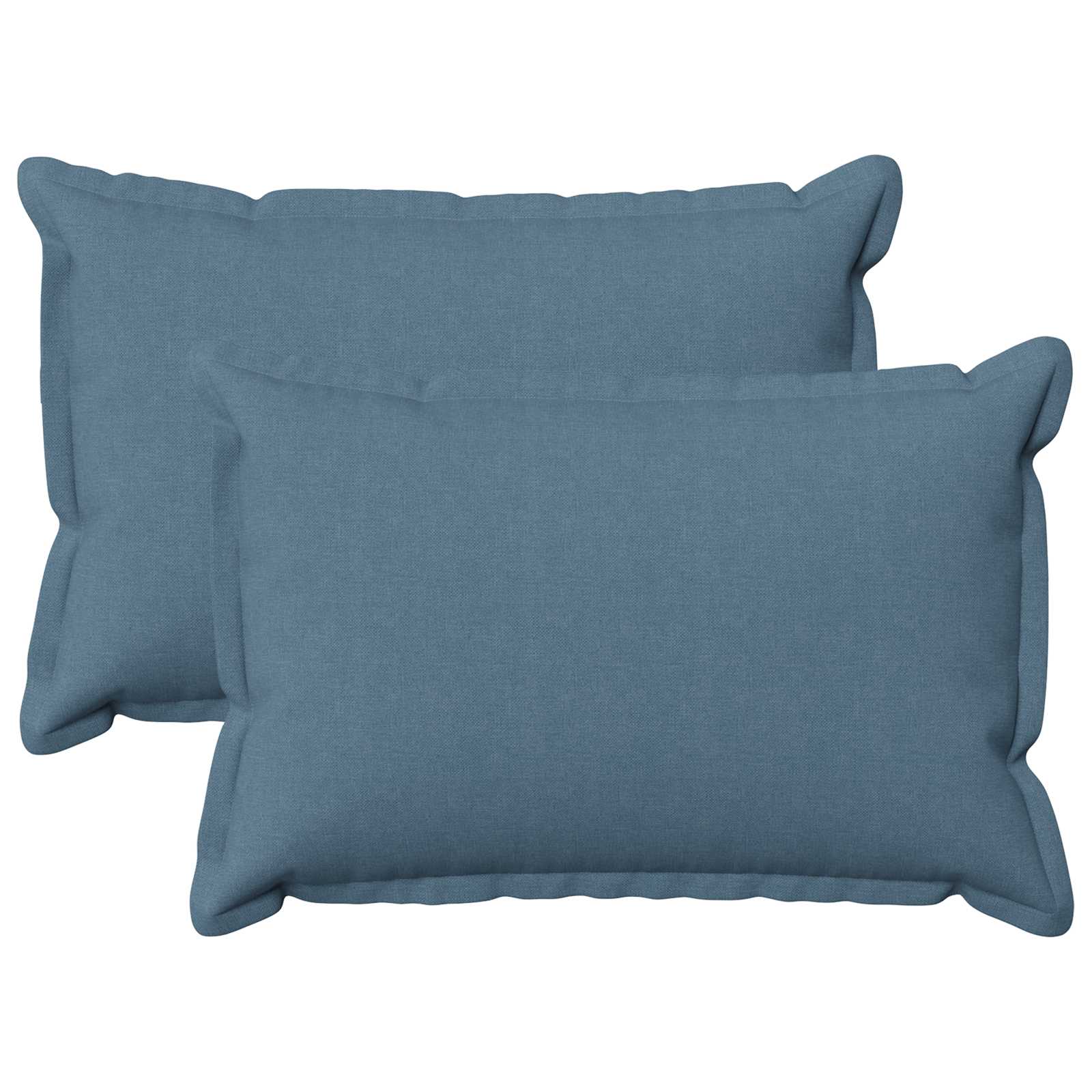 Federa 2 pcs HOUTEN Blu jeans 50 x 75 cm Lino