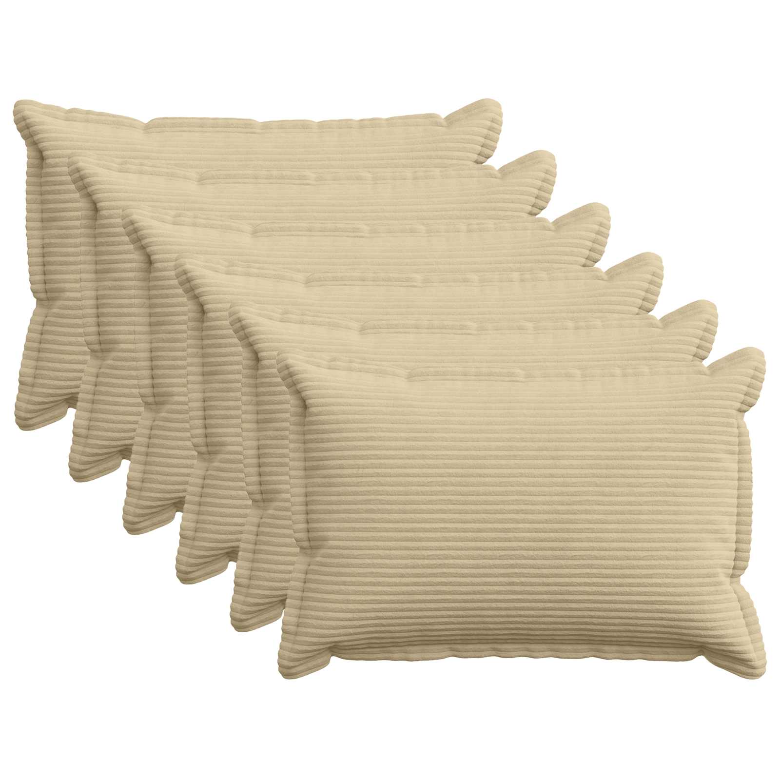 Federa 6 pz HOUTEN Grigio Verde Chiaro 50 x 75 cm corduroy