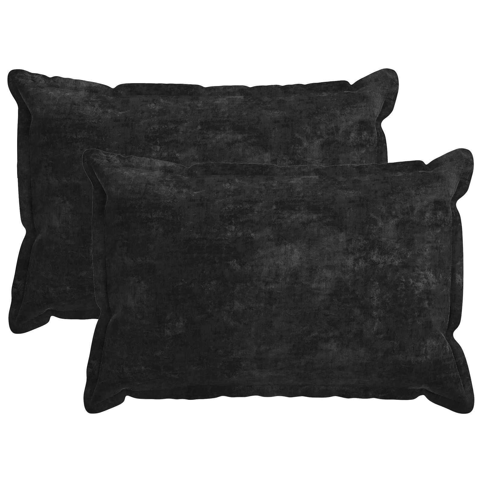 Federa 2 pz HOUTEN Antracite 50 x 75 cm Tessuto Chenille