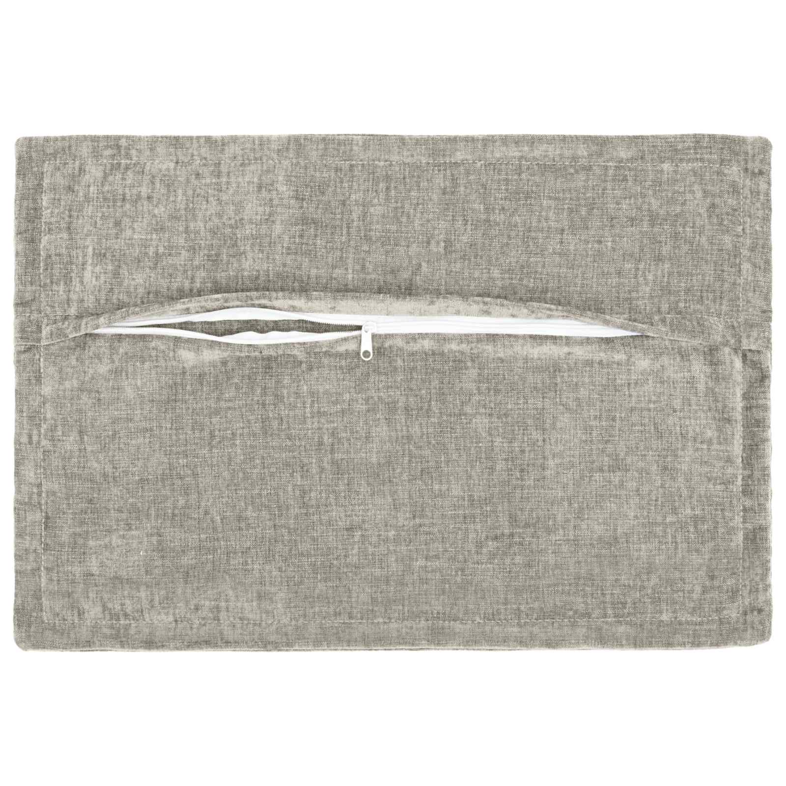 Federa 6 pz HOUTEN Grigio Chiaro 50 x 75 cm Tessuto Chenille