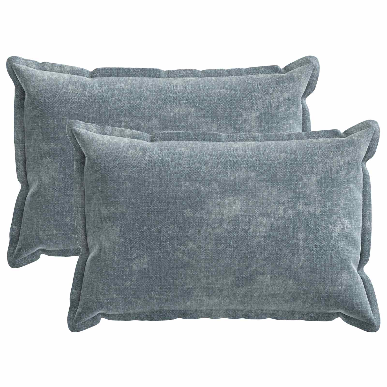 Federa 2 pz HOUTEN Azzurro 50 x 75 cm Tessuto Chenille