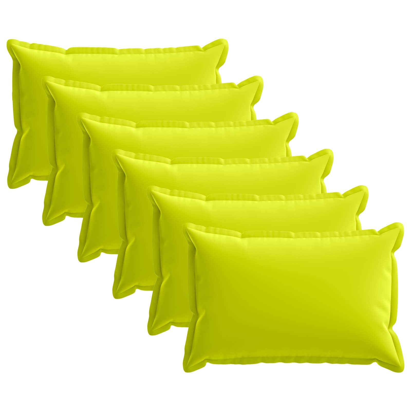 Federa 6 pz HOUTEN Verde brillante. 50 x 75 cm Poliestere