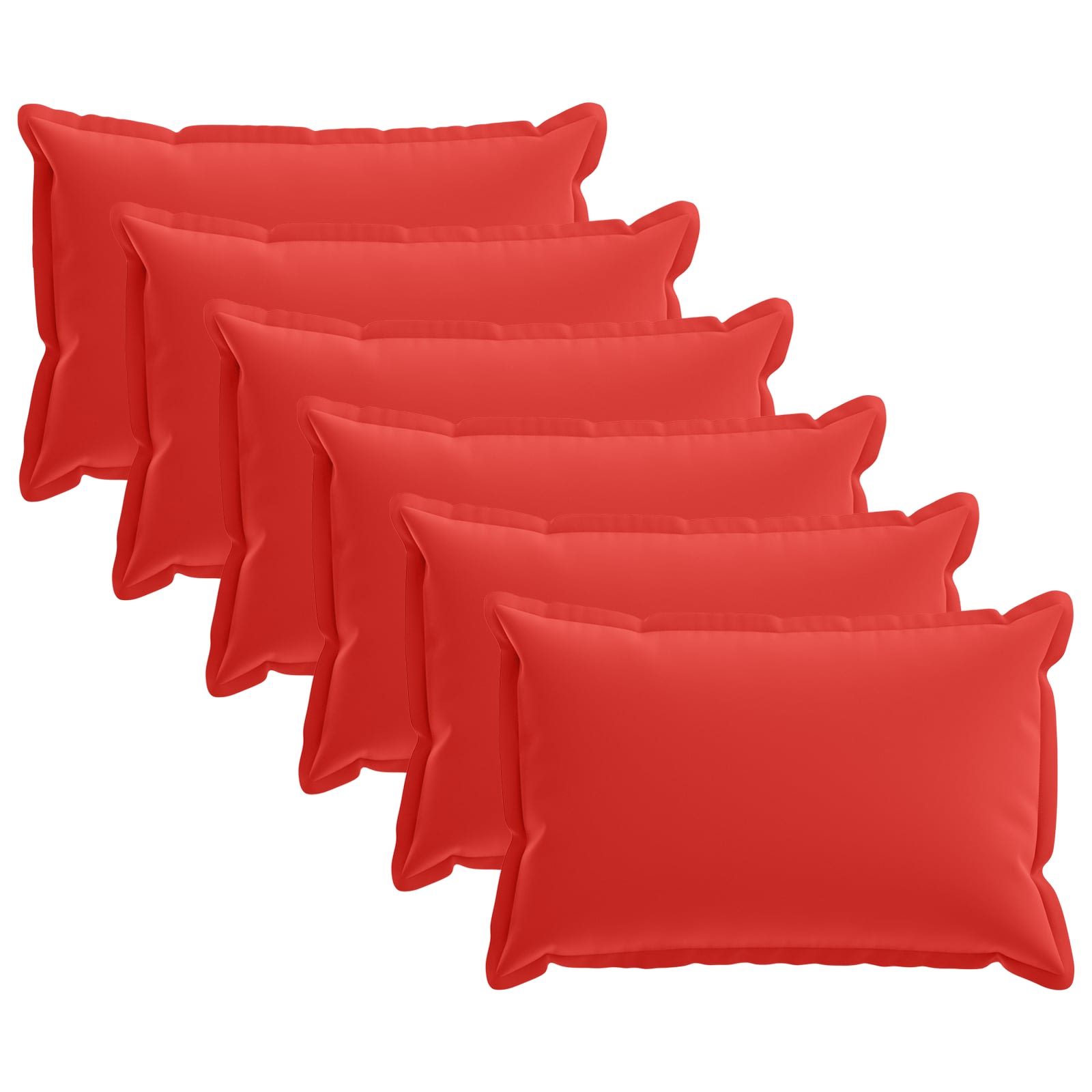 Federa 6 pz HOUTEN Rosso 50 x 75 cm Poliestere