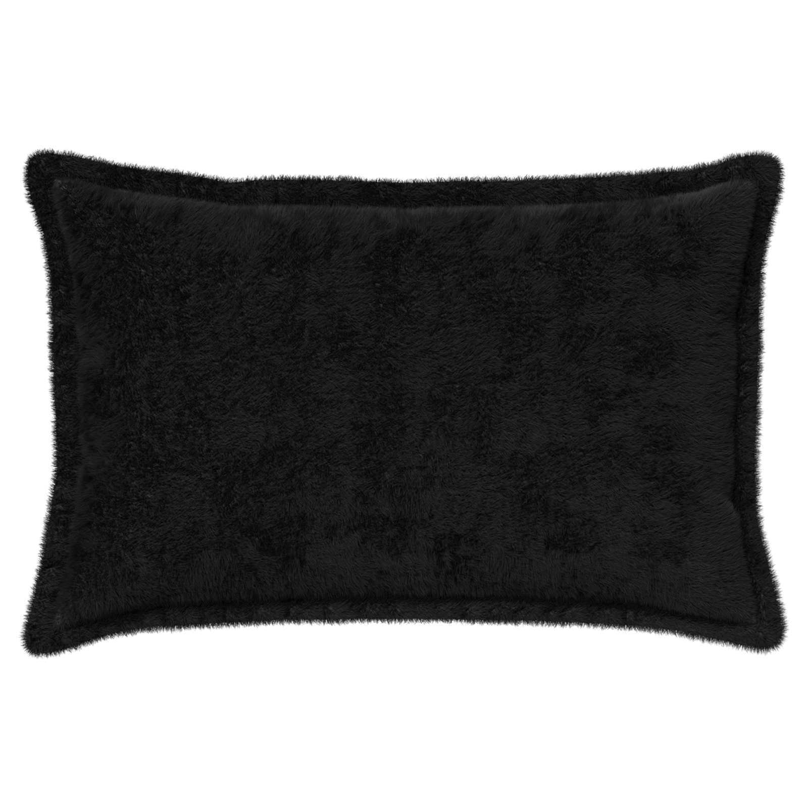 Federa 6 pz HOUTEN Nero 50 x 75 cm Pelliccia di Coniglio Finta