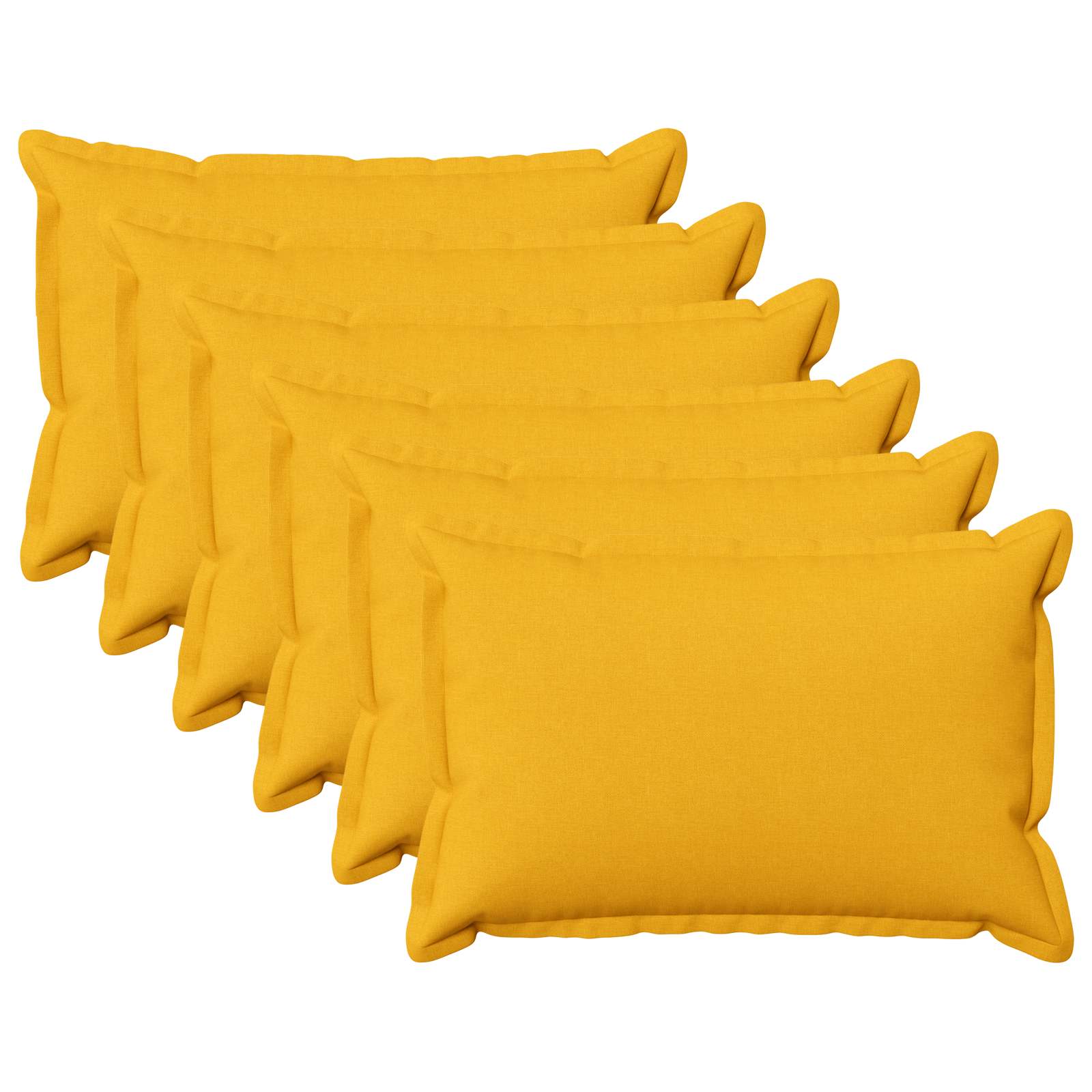 Federa 6 pcs HOUTEN Giallo Chiaro 50 x 80 cm Lino
