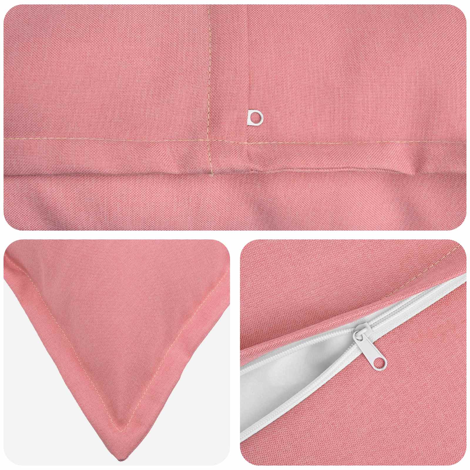 Federa 6 pcs HOUTEN Rosa 50 x 80 cm Lino