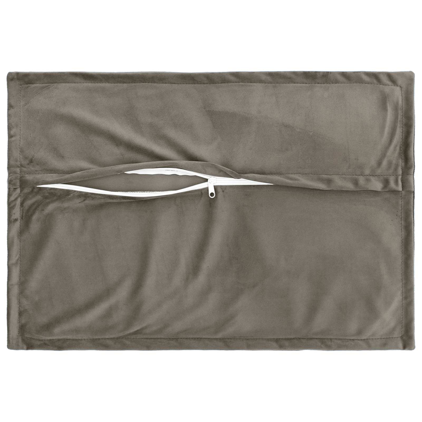 Federa 2 pcs HOUTEN Grigio Chiaro 50 x 80 cm Velluto