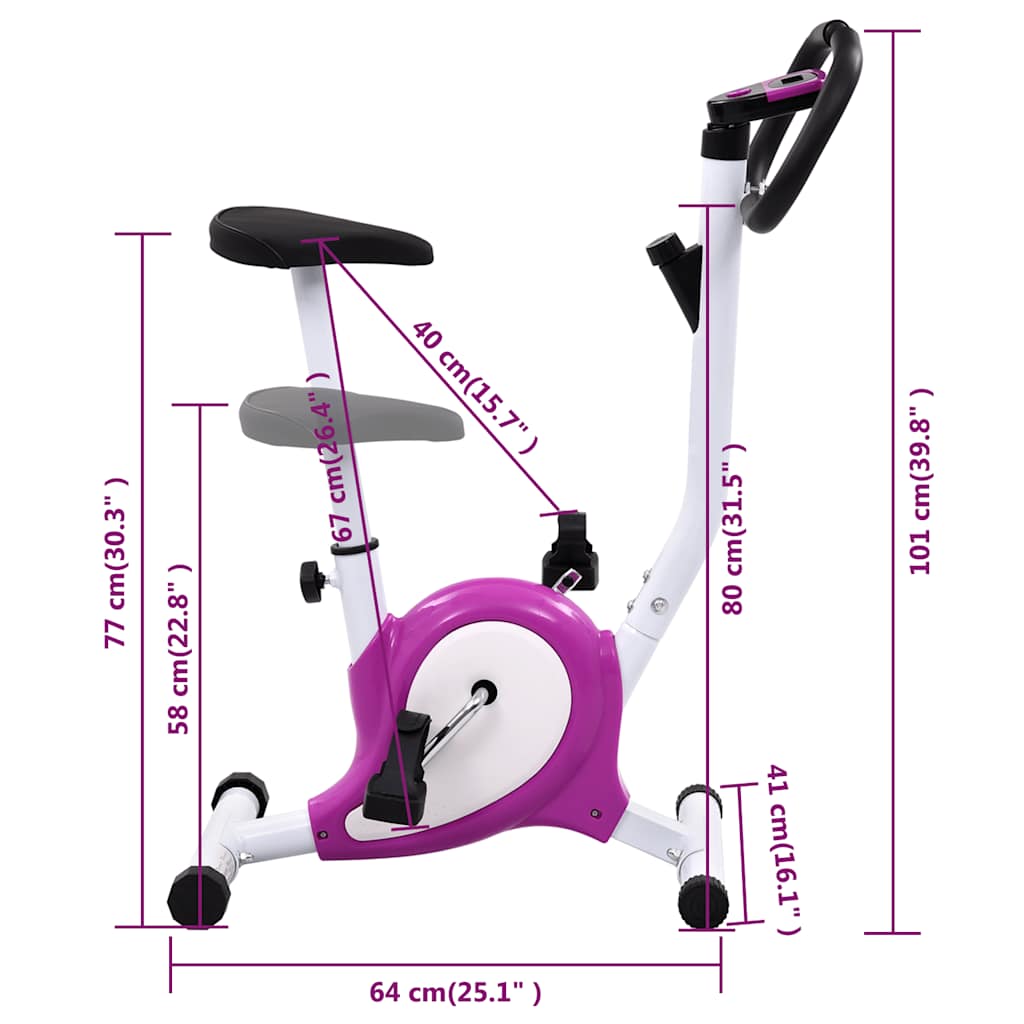Cyclette Ellittica con Cinghia di Resistenza Viola